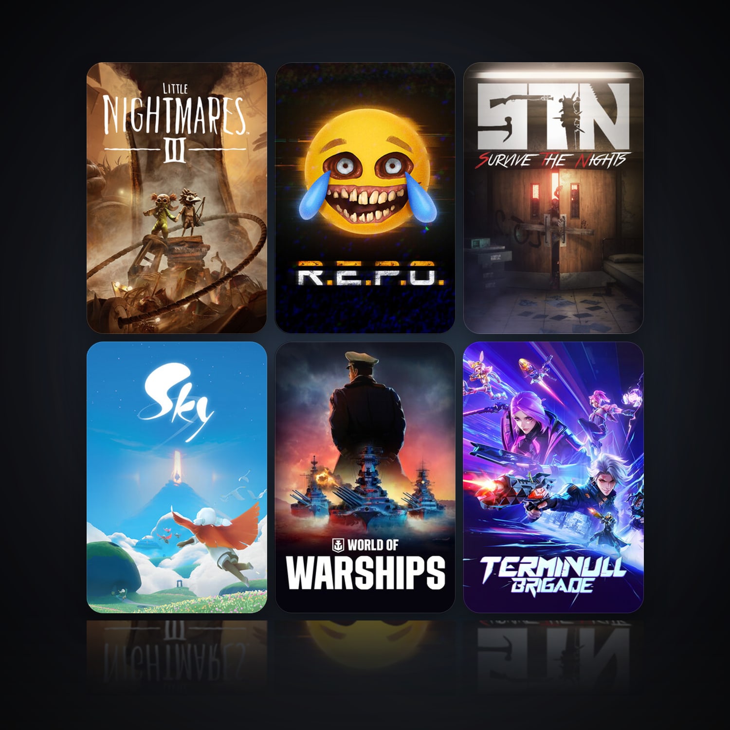 Little Nightmares III & R.E.P.O. | 13 Games | Clean — HabibiAccounts