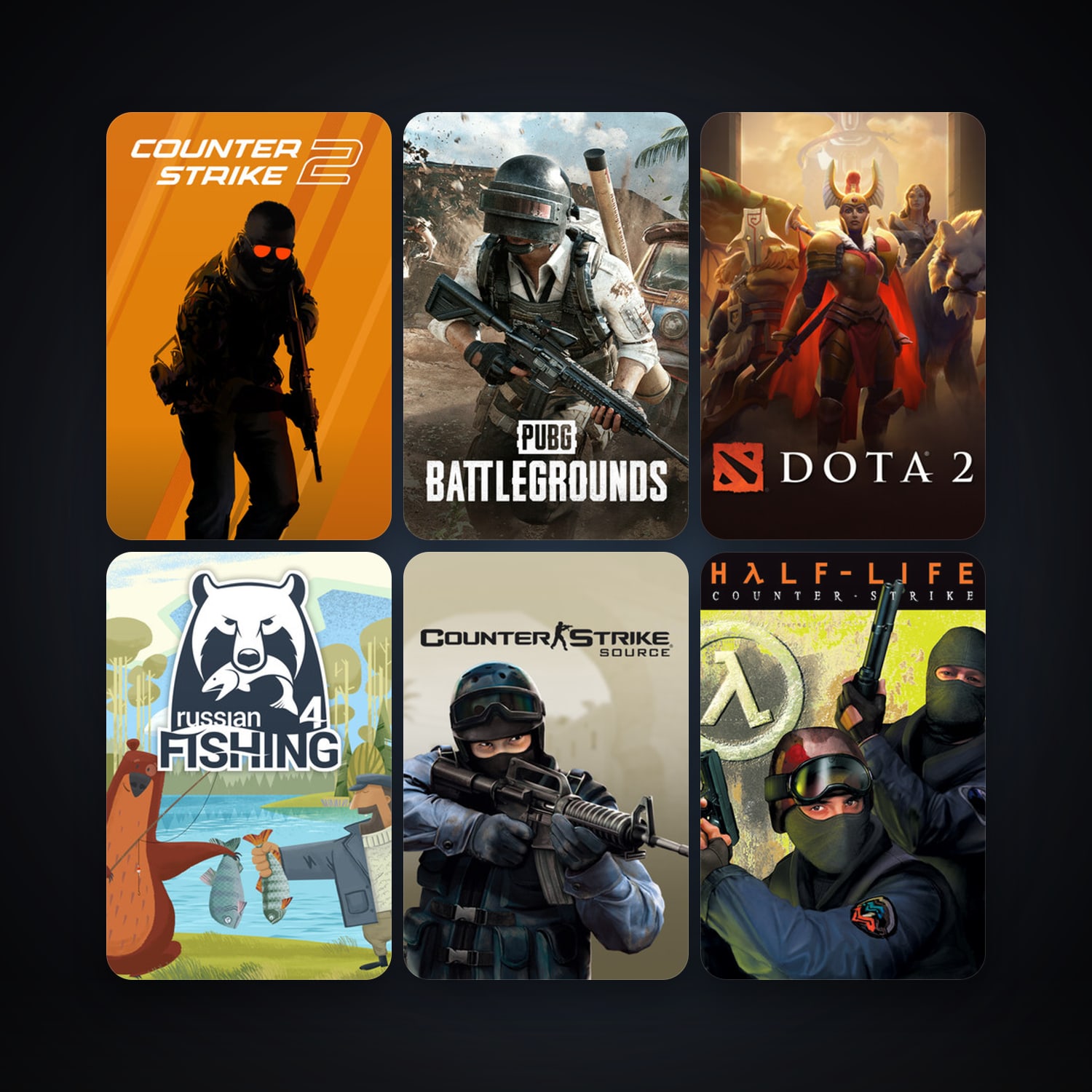 Counter-Strike + Counter-Strike: Source, 27 games, Steam 20, clean — HabibiAccounts