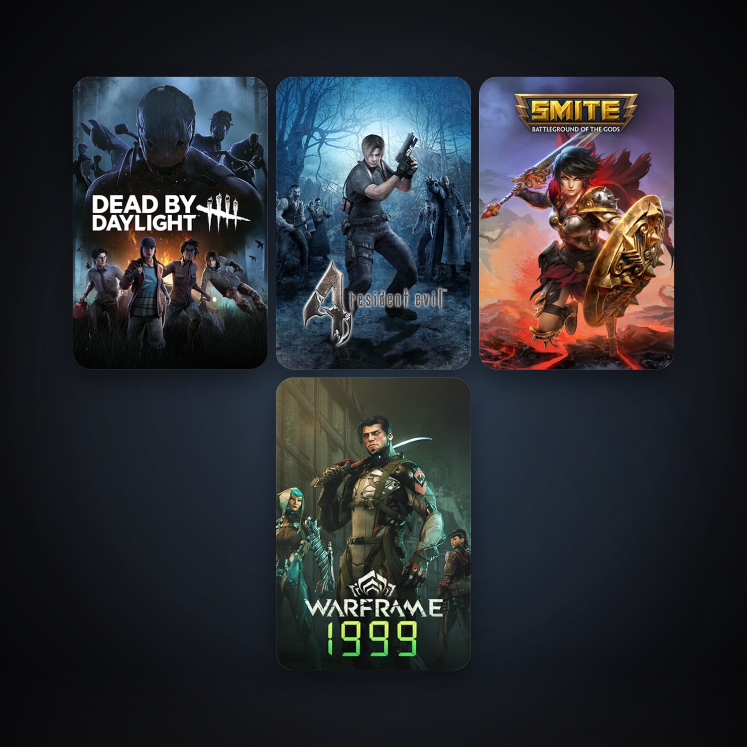 Warframe + resident evil 4 (2005), 7 games, clean — HabibiAccounts
