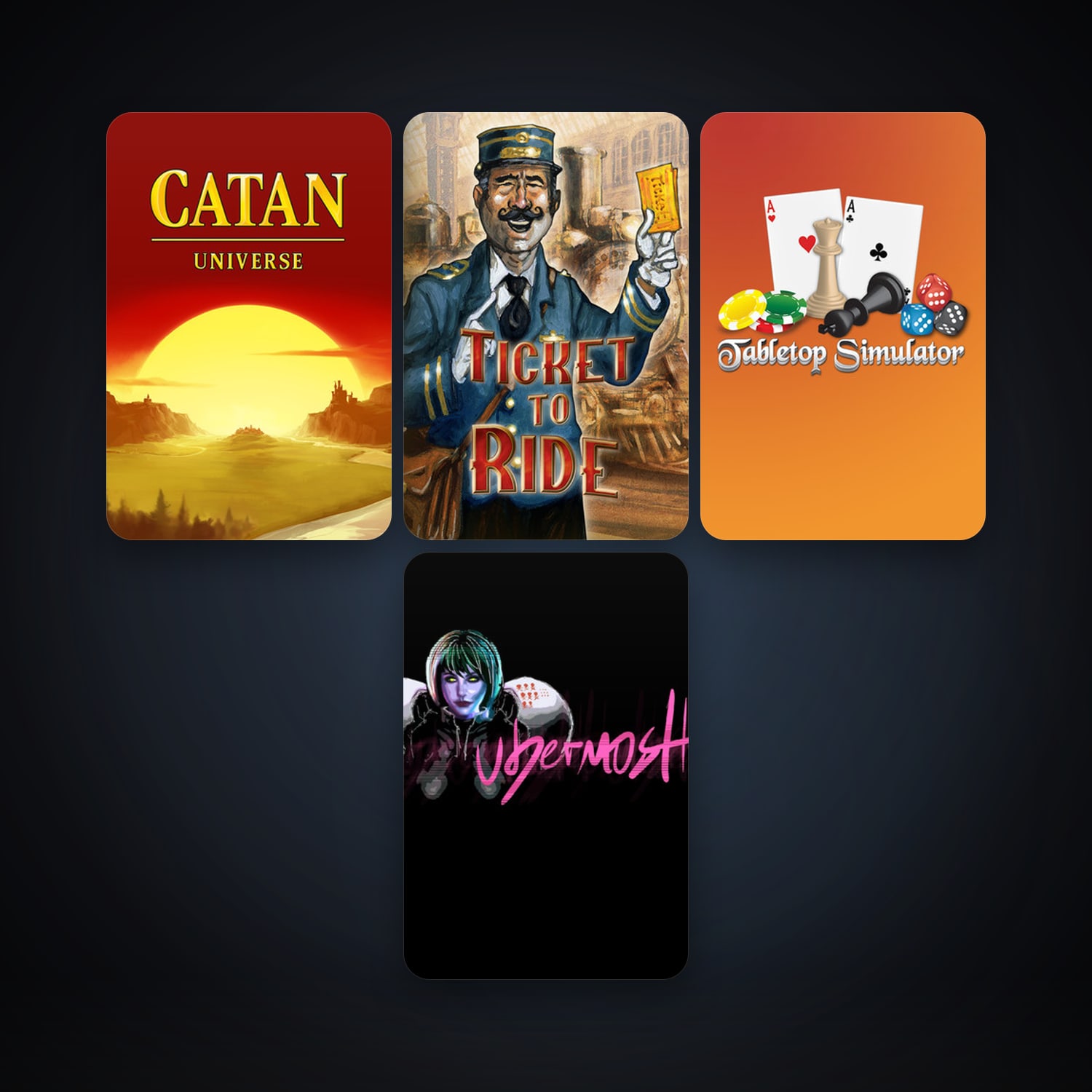 Ticket to Ride + Tabletop Simulator, 19 games, Steam 14, clean — HabibiAccounts