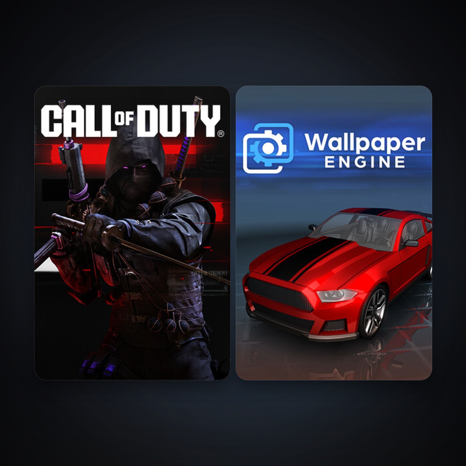 Wallpaper Engine + Call of Duty: Modern Warfare II, 4 games, clean — HabibiAccounts