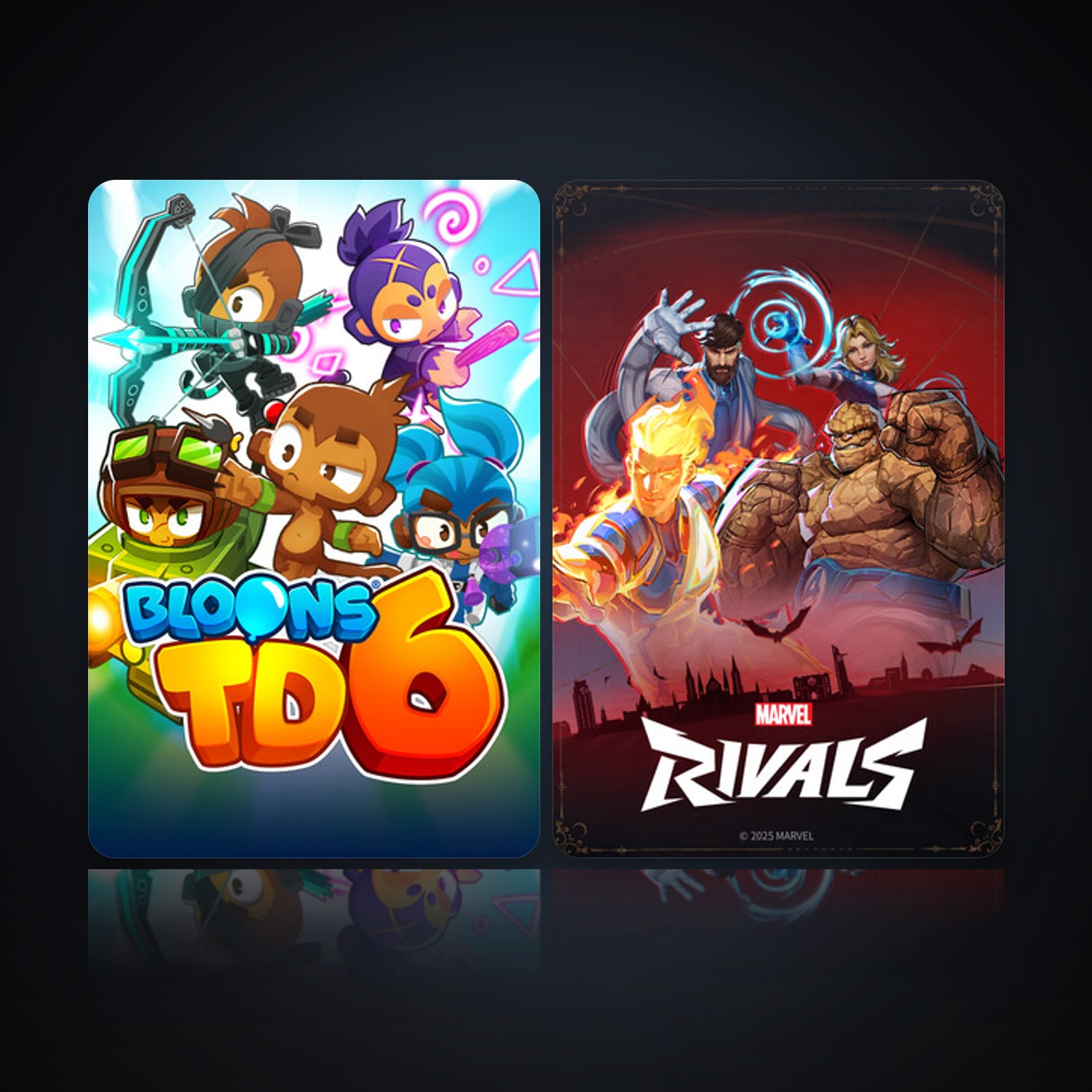 هالحساب ستيم فلين، Bloons TD 6 وMarvel Rivals، 4 لعبة، صامد واضح — HabibiAccounts