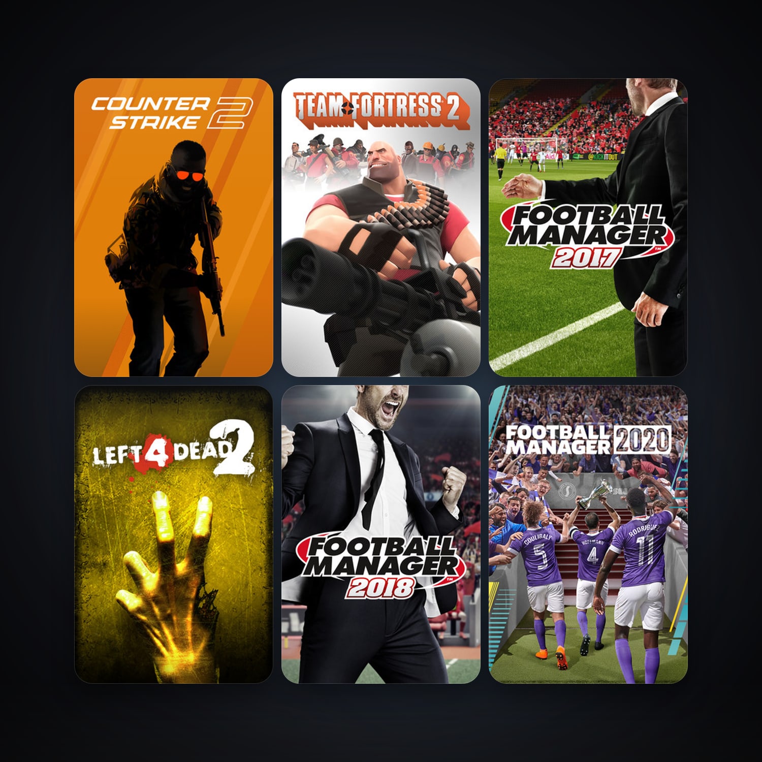 Counter-Strike + Left 4 Dead, 38 games, Steam 11, clean — HabibiAccounts