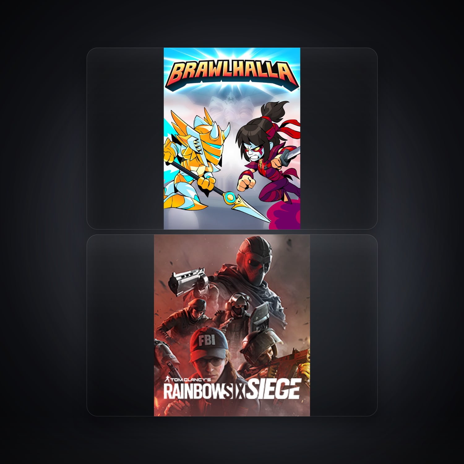 Brawlhalla & Tom Clancy's Rainbow Six Siege (External) | 2 لعبة — HabibiAccounts