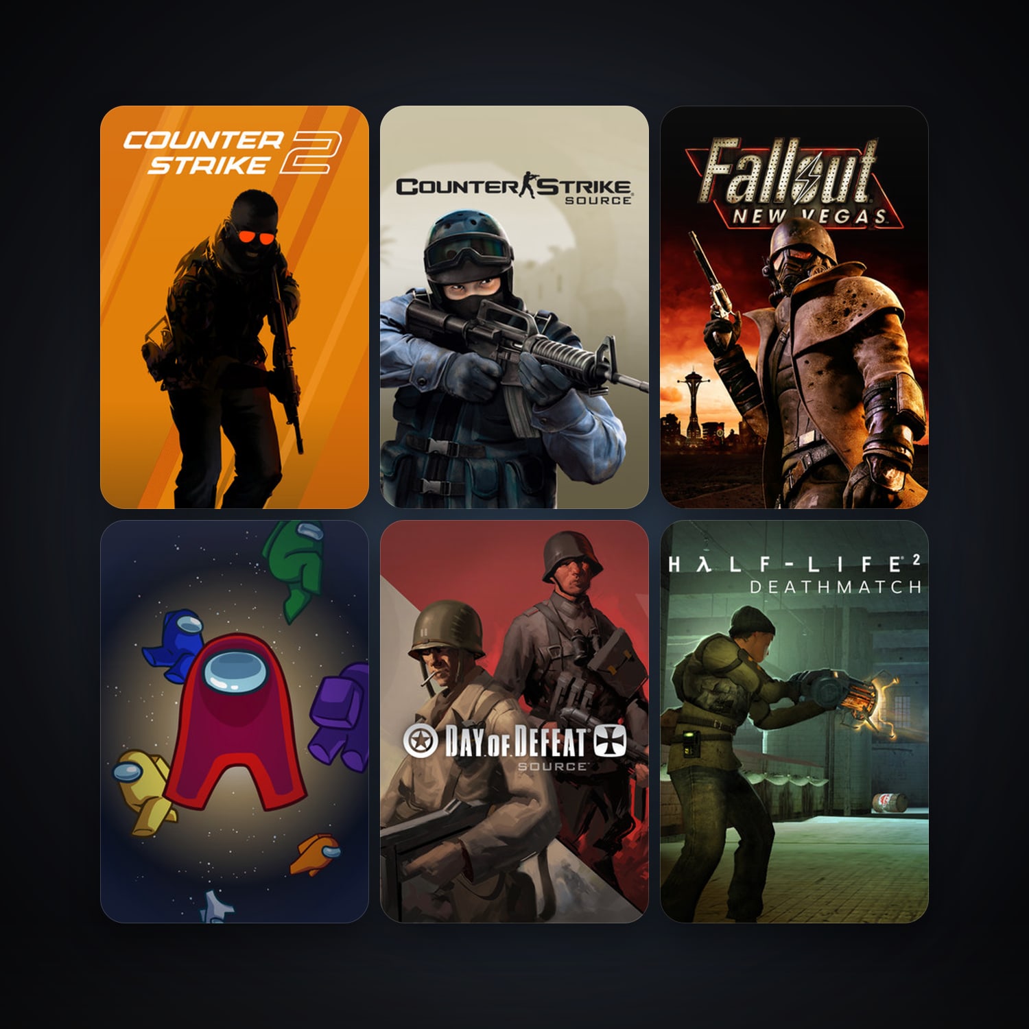 Counter-Strike: Source + Day of Defeat: Source, 7 games, clean — HabibiAccounts