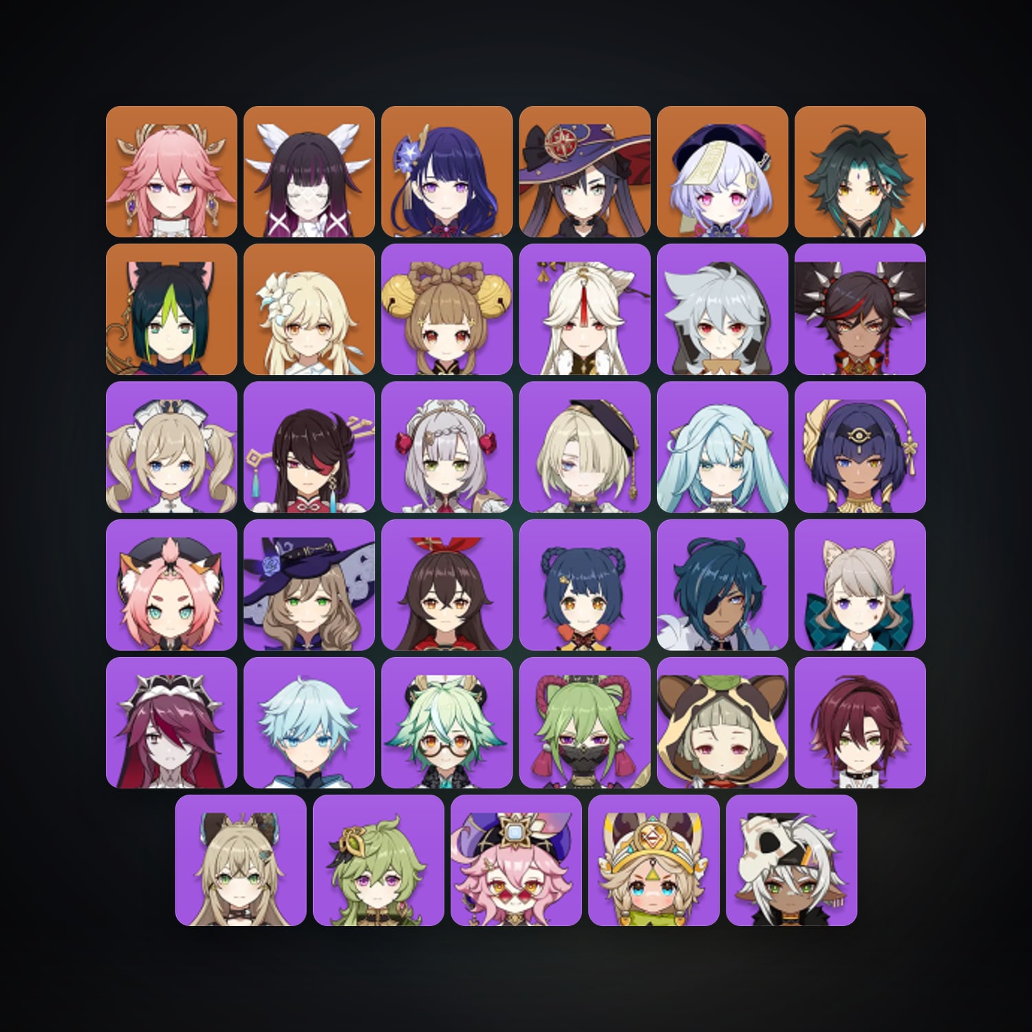Genshin Impact | AR 50 | 37 Chars | 7× 5★ — HabibiAccounts
