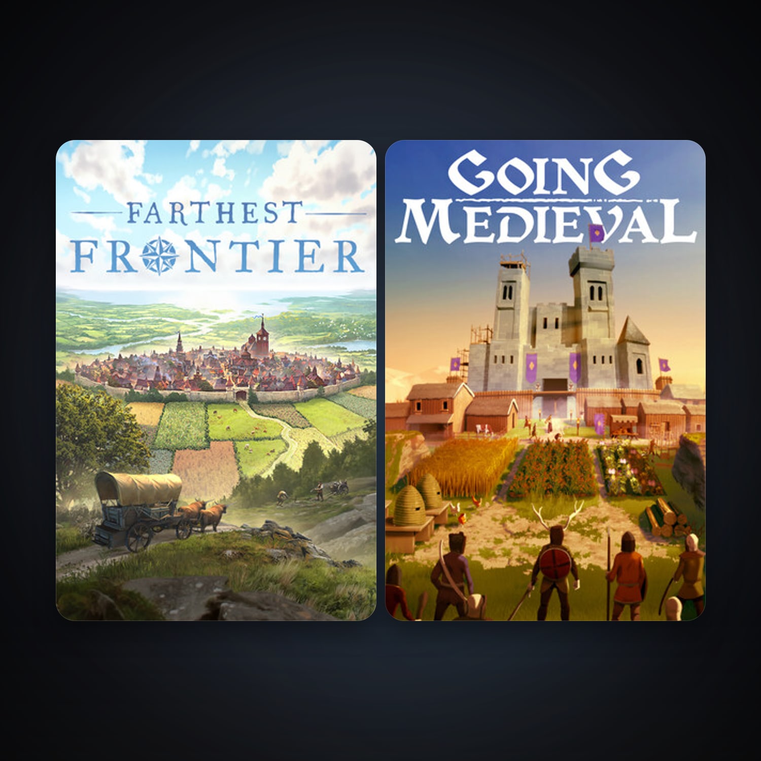 Going Medieval + Farthest Frontier, 3 games, clean — HabibiAccounts