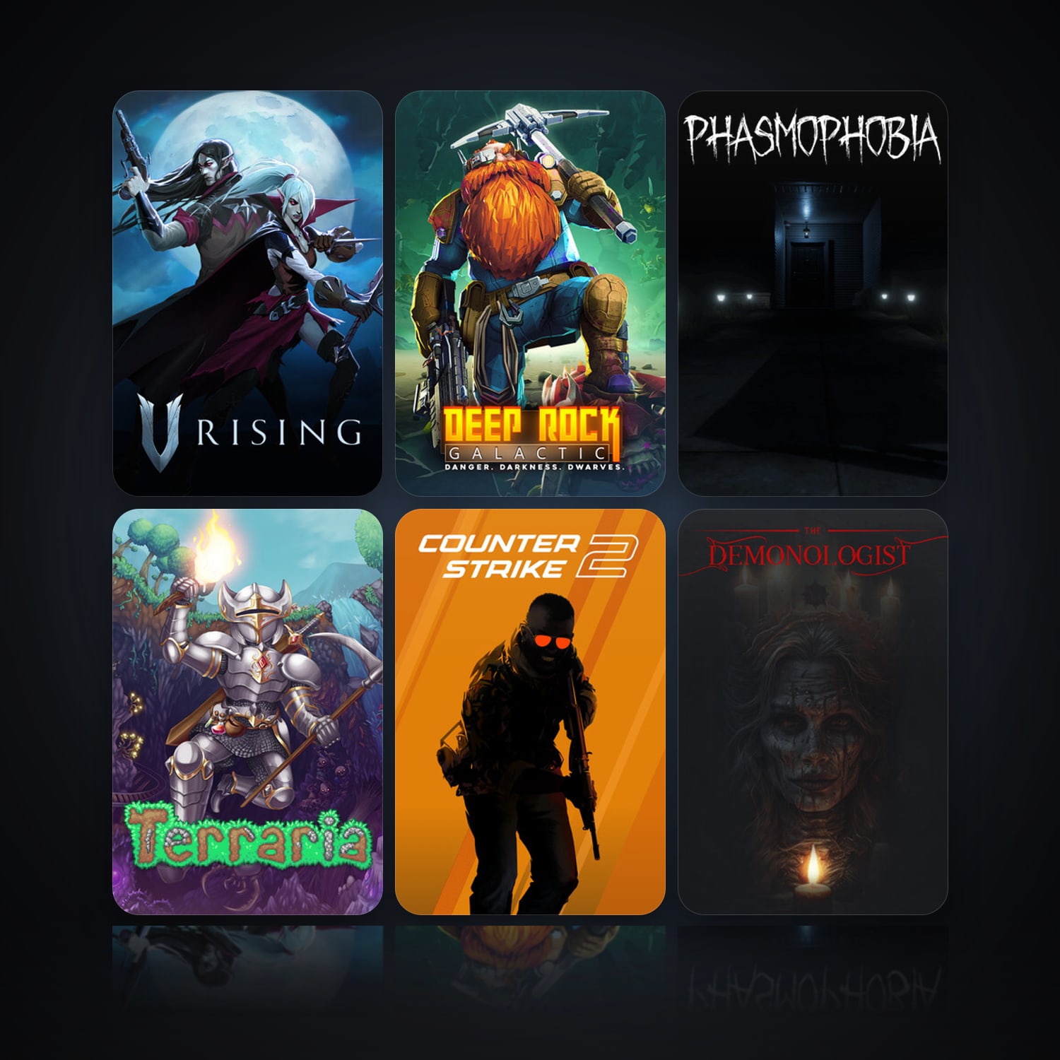 V Rising & Deep Rock Galactic | 25 Games | Clean — HabibiAccounts