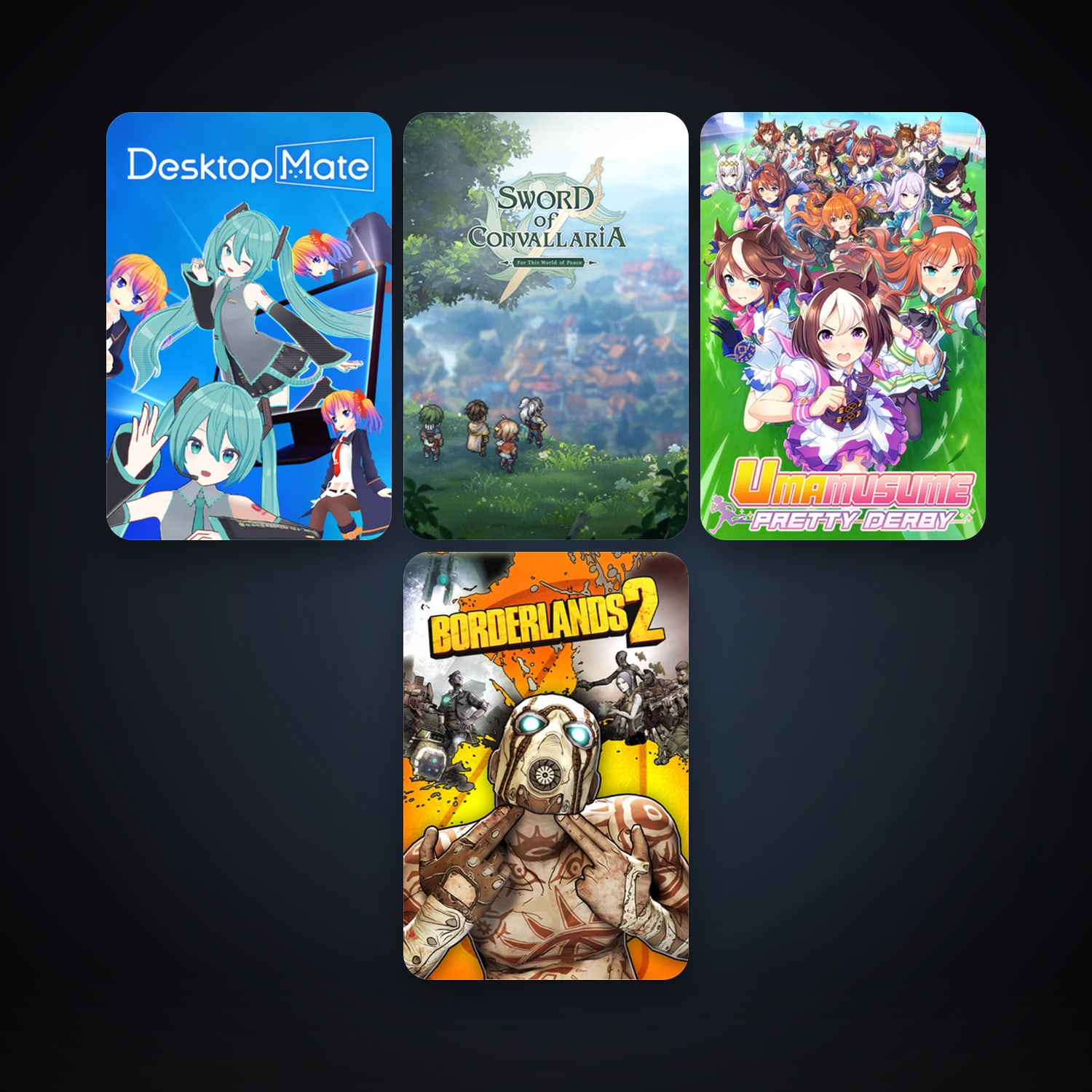 Desktop Mate & Sword of Convallaria | 11 Games | Clean — HabibiAccounts