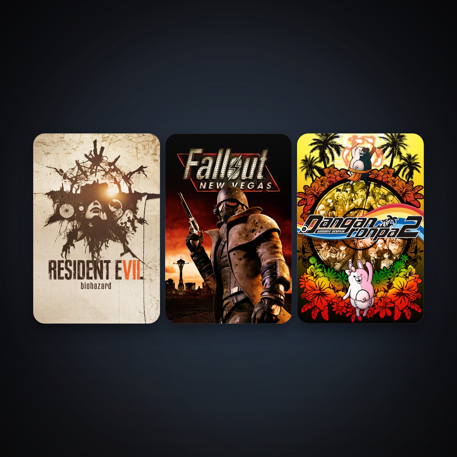 Fallout: New Vegas + Danganronpa 2: Goodbye Despair, 4 games, clean — HabibiAccounts