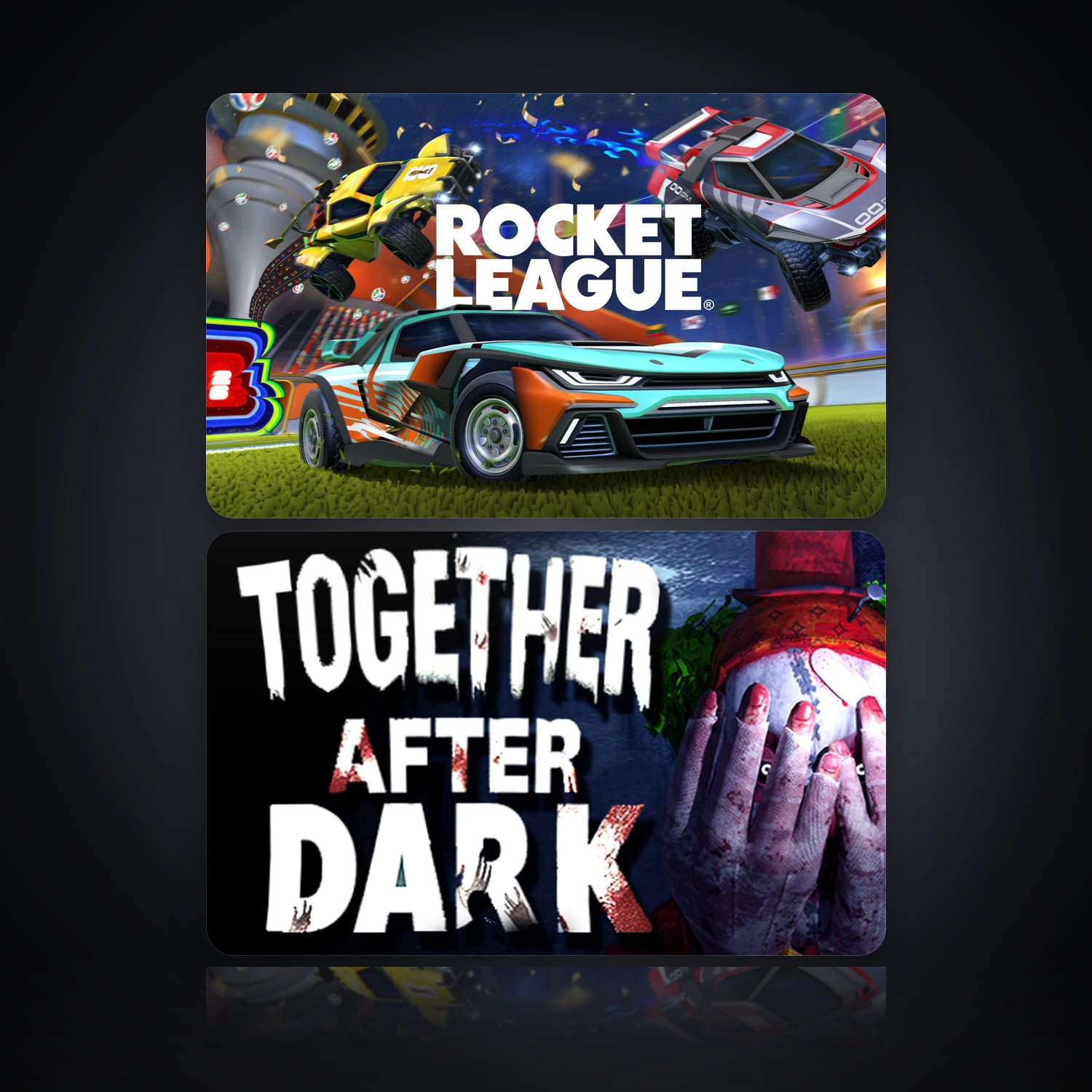 Rocket League & Together After Dark | 2 Games — HabibiAccounts