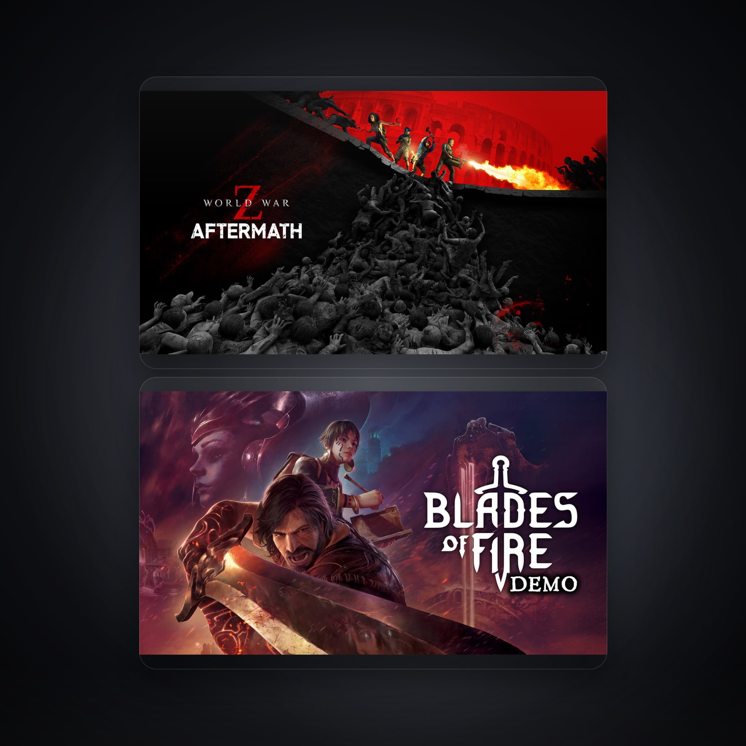 World War Z & Blades of Fire Demo | 2 Games — HabibiAccounts