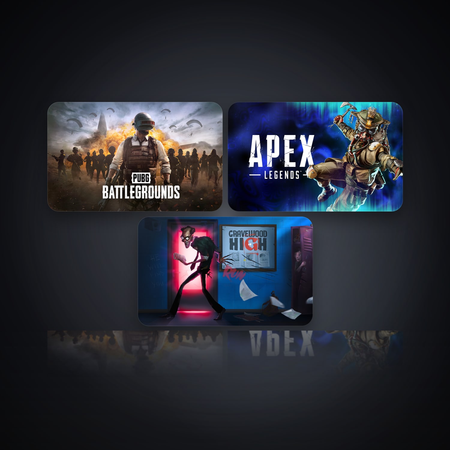 PUBG: BATTLEGROUNDS & Apex Legends | 3 Games — HabibiAccounts