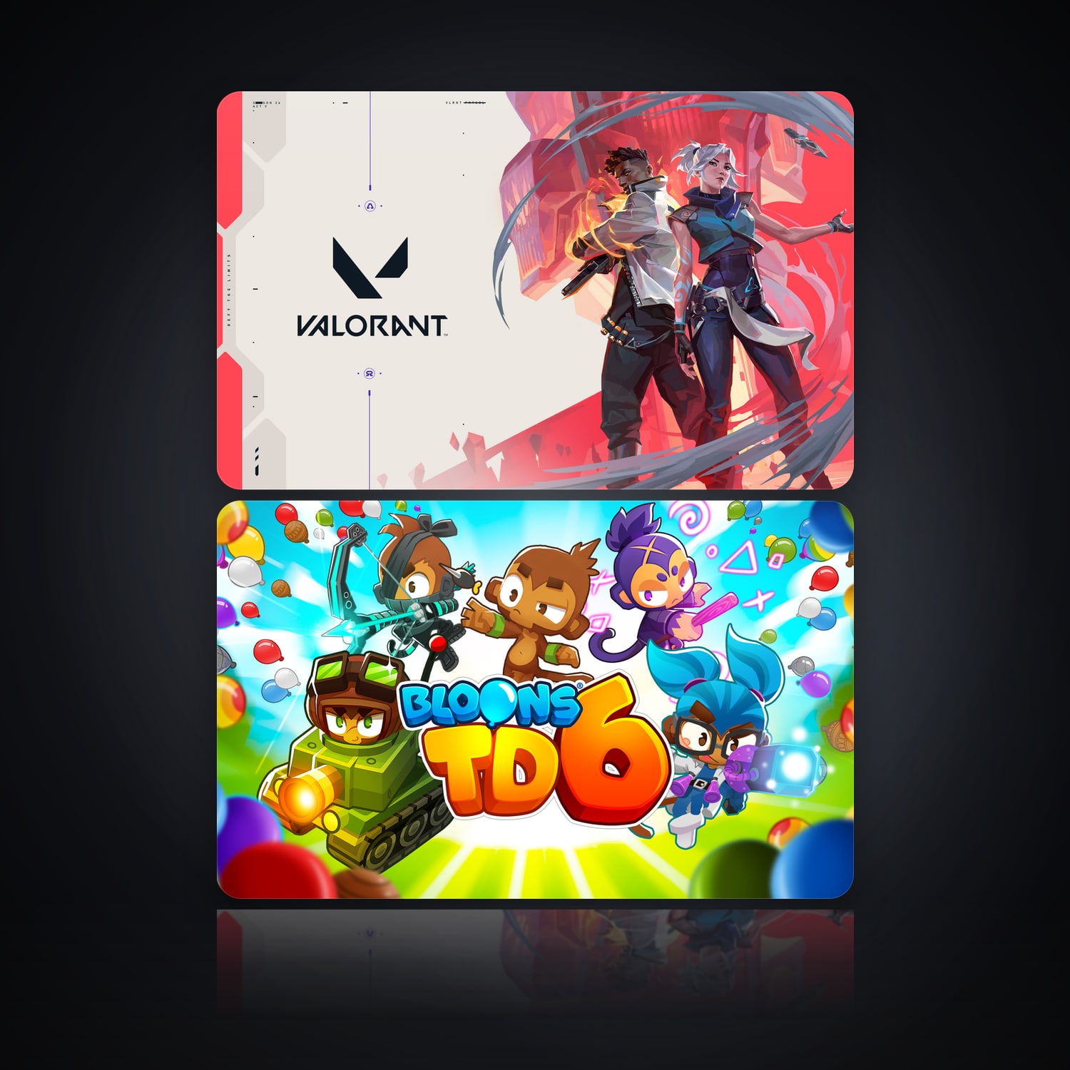 VALORANT & Bloons TD 6 | 2 Games — HabibiAccounts