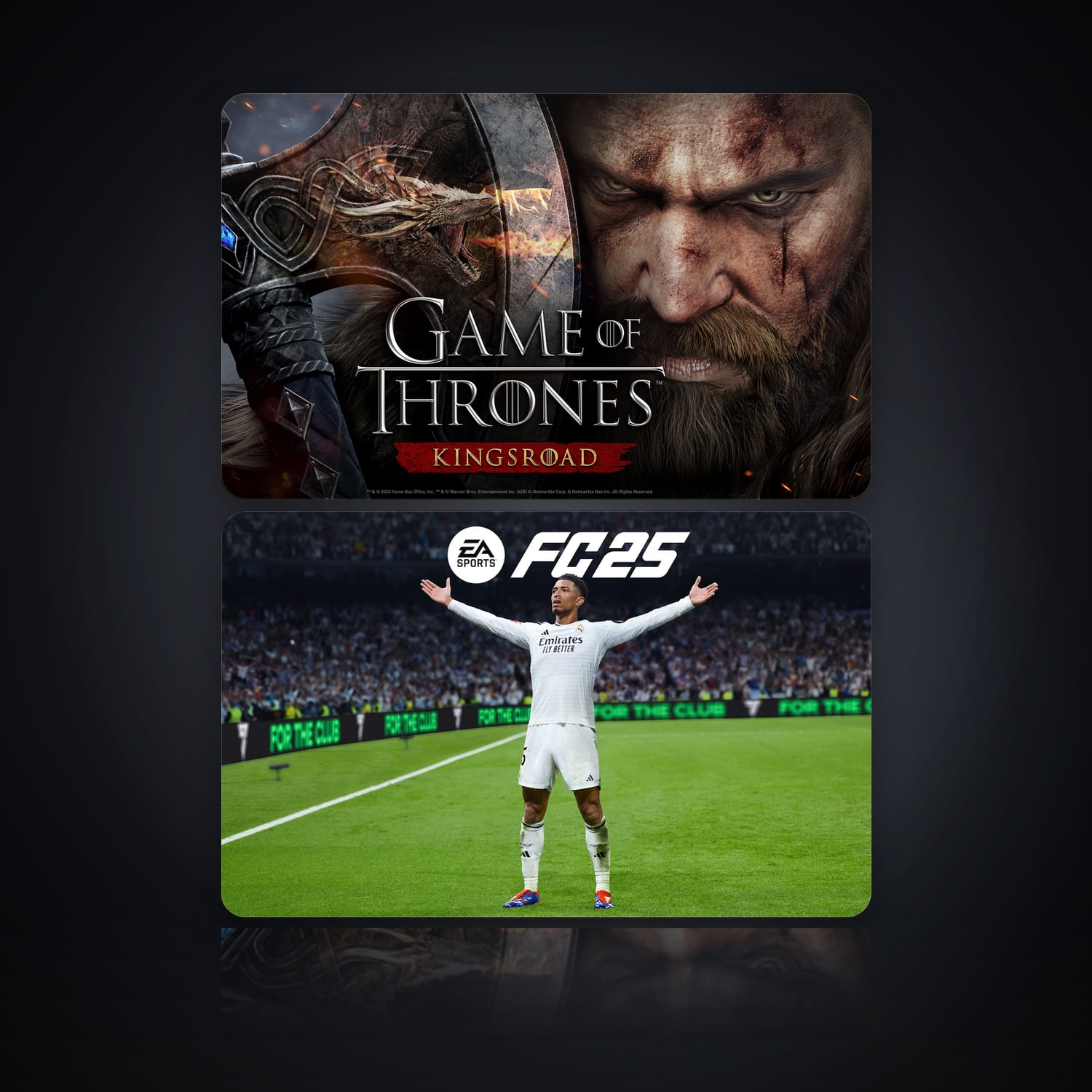 Game of Thrones: Kingsroad & EA SPORTS FC 25 | 2 Games — HabibiAccounts