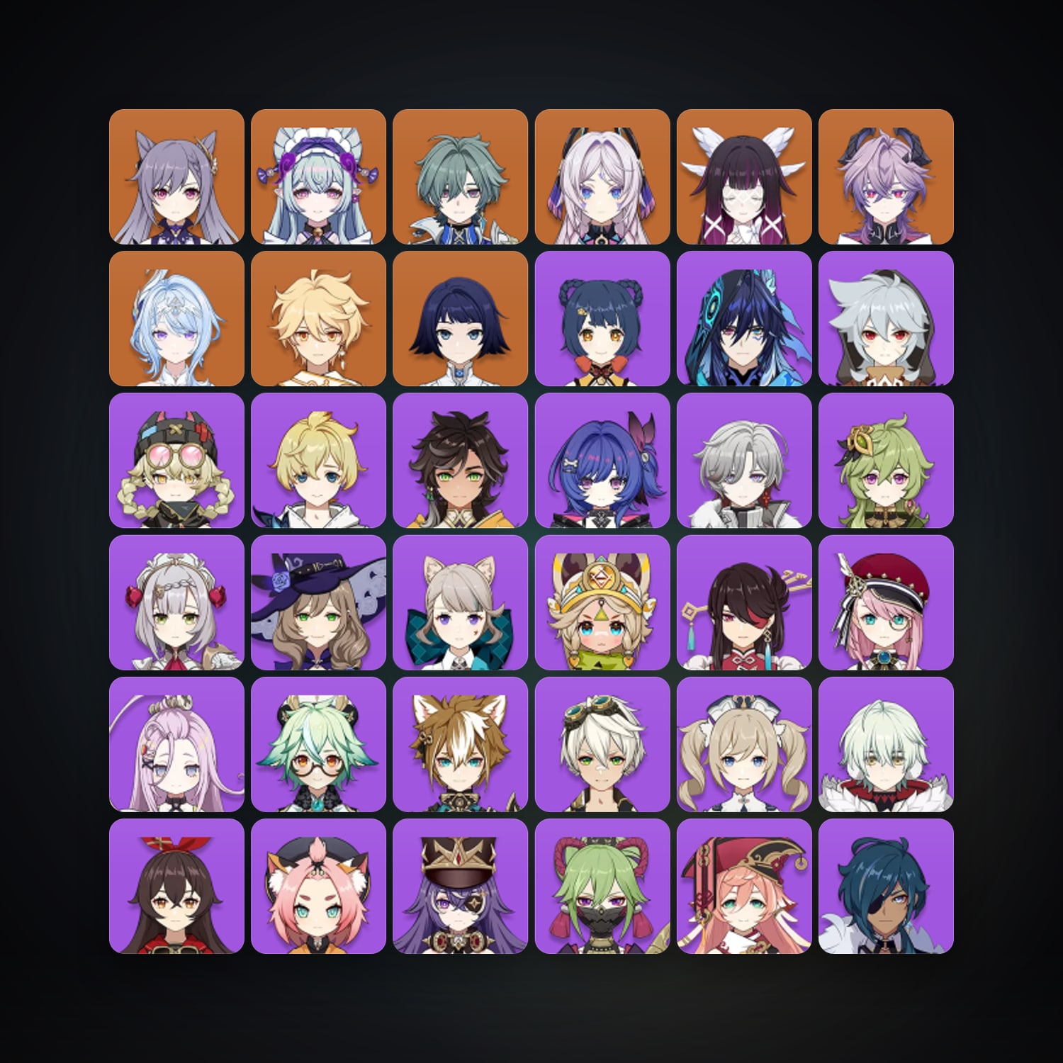 Genshin Impact | AR 56 | 41 Chars | 7× 5★ — Genshin / miHoYo Account — HabibiAccounts