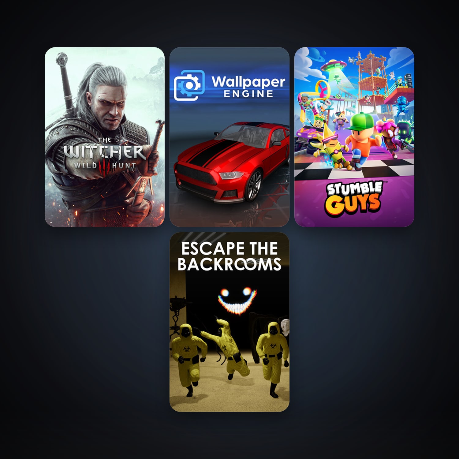 The Witcher 3: Wild Hunt + Wallpaper Engine, 9 games, clean — HabibiAccounts