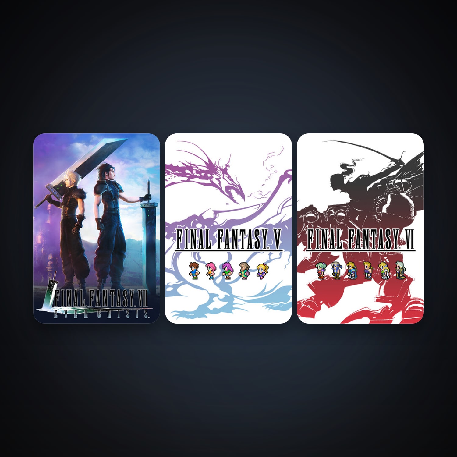 FINAL FANTASY V + FINAL FANTASY VI, 3 games, clean — HabibiAccounts
