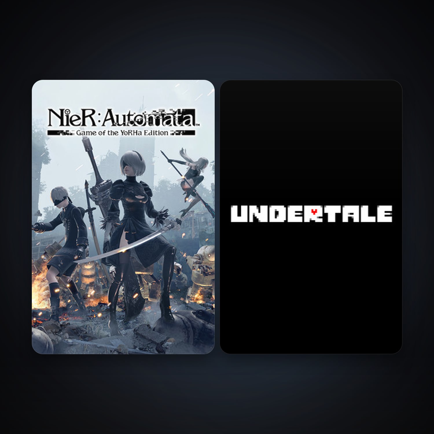 Undertale + NieR:Automata, 6 games, clean — HabibiAccounts