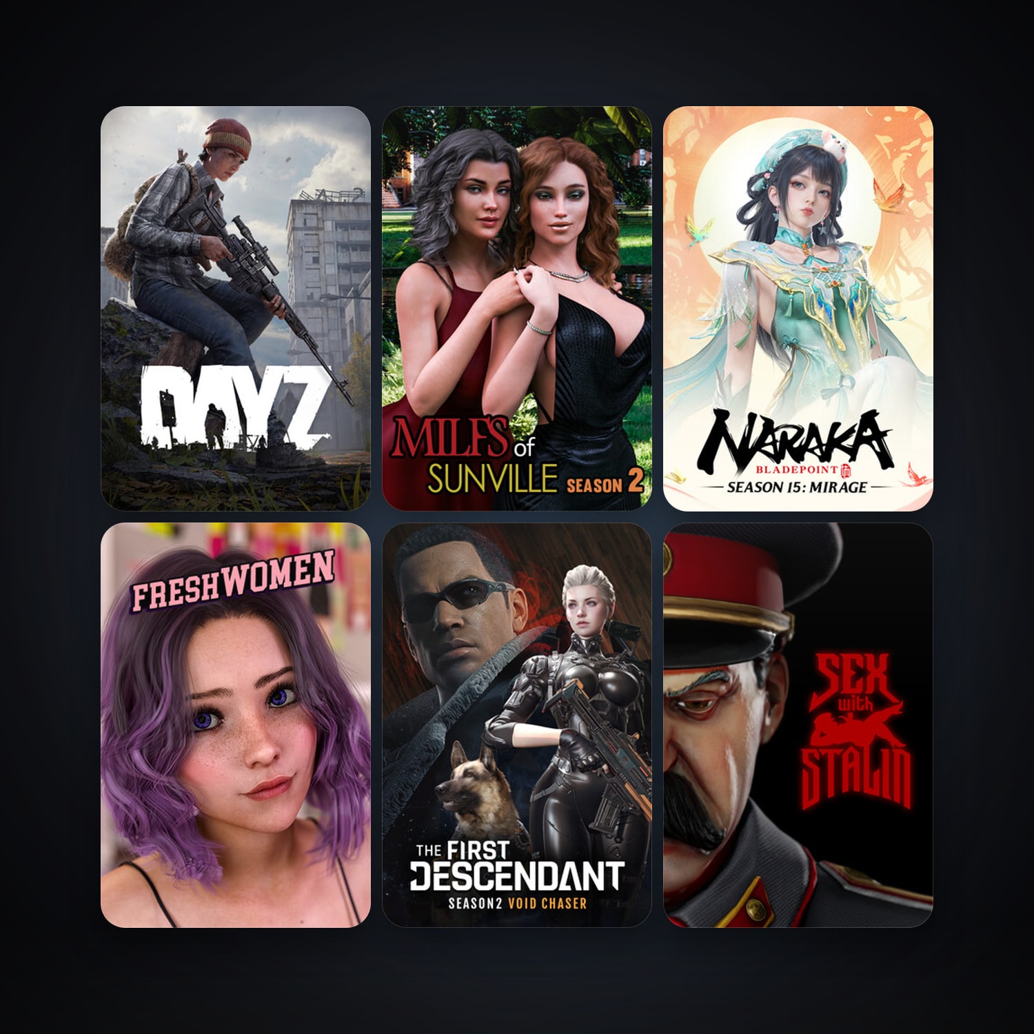 DayZ + Sex with Stalin, 28 games, clean — HabibiAccounts