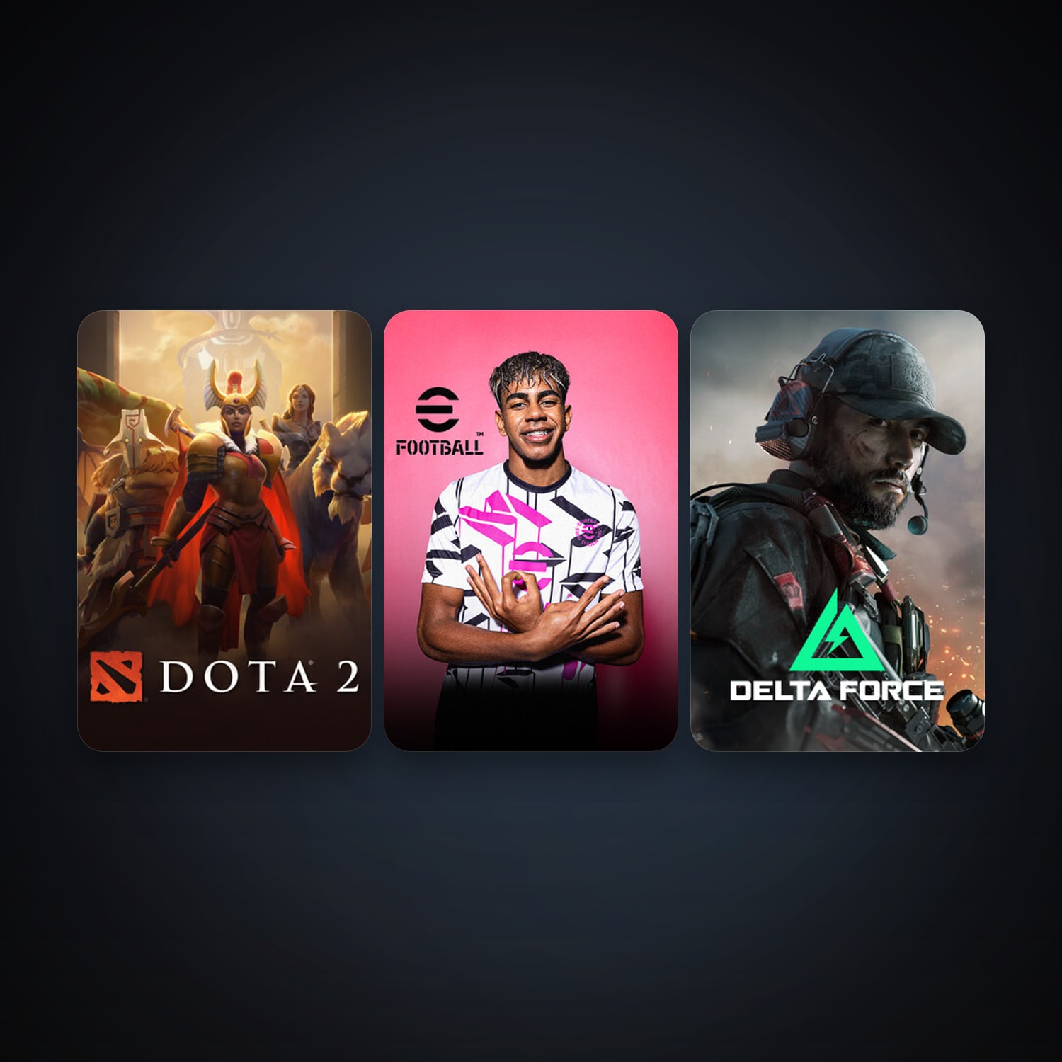 Dota 2 + eFootball 2024, 6 games, clean — HabibiAccounts
