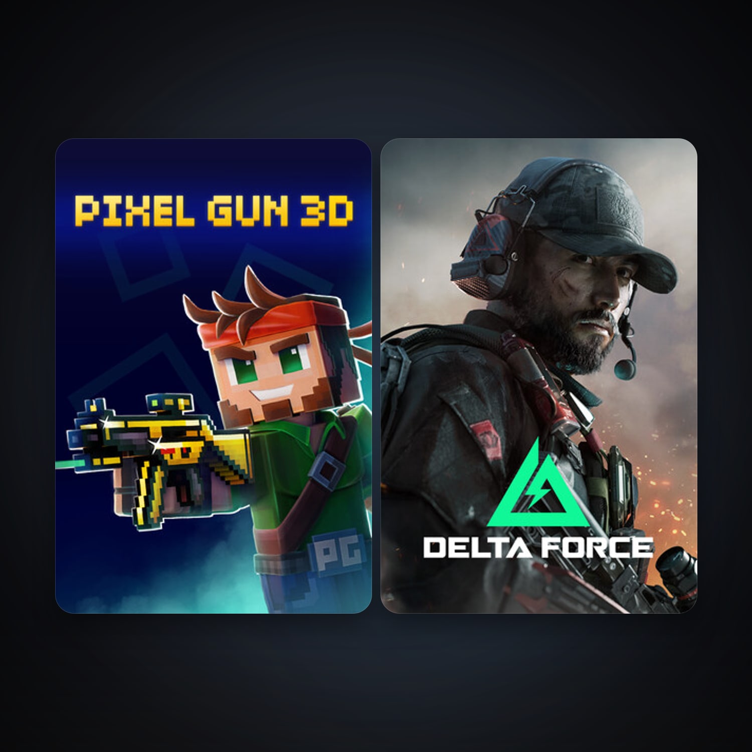 هالحساب ستيم فلين، Delta Force: Hawk Ops وPixel Gun 3D: PC Edition، 6 لعبة، صامد واضح — HabibiAccounts