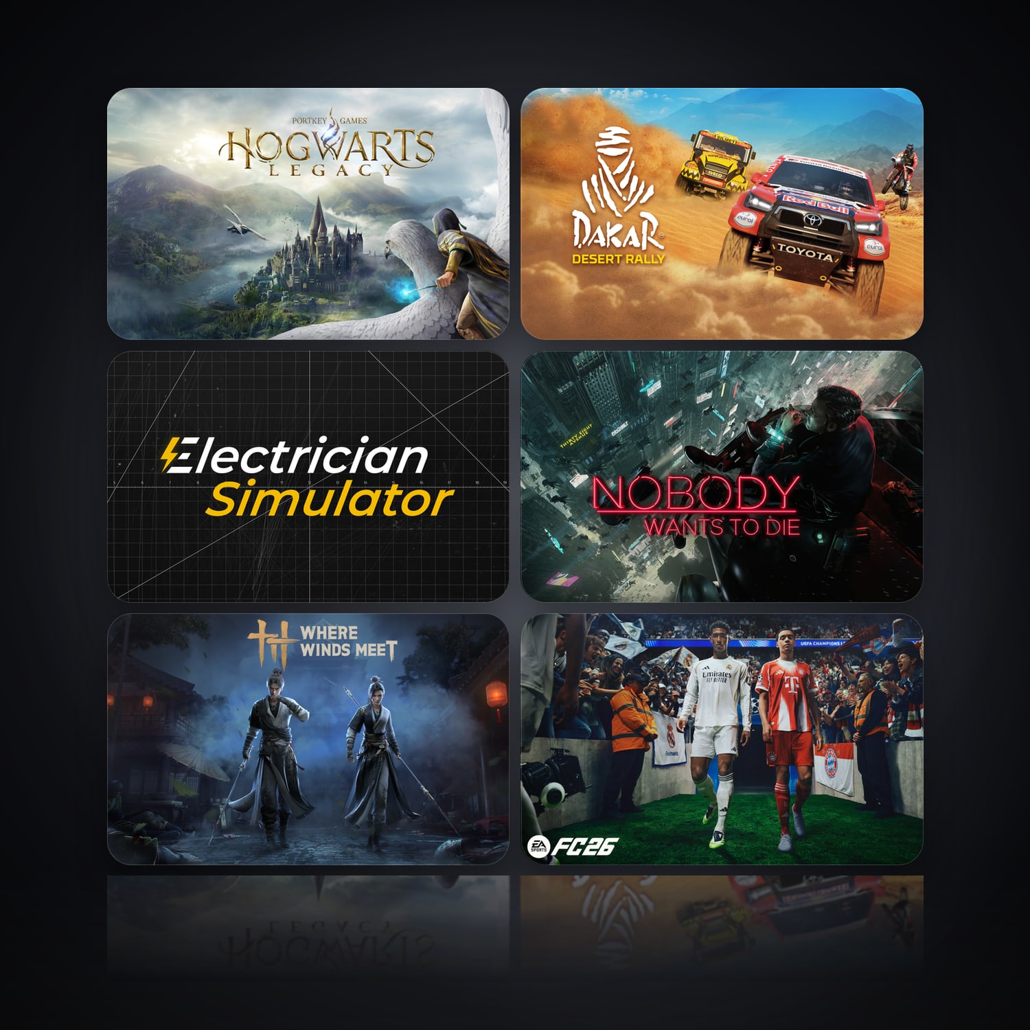 Hogwarts Legacy & Dakar Desert Rally | 11 Games — HabibiAccounts
