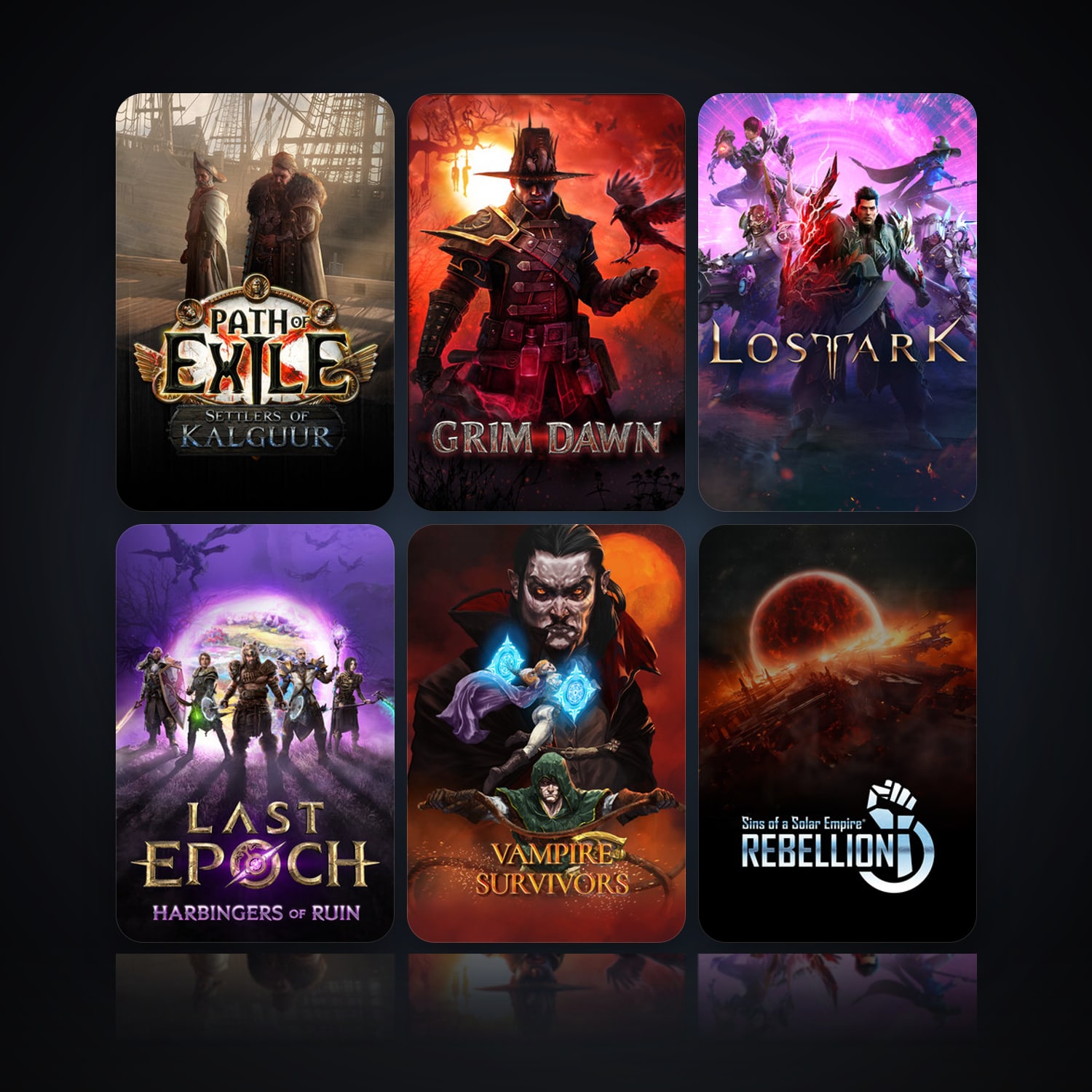 Path of Exile & Grim Dawn | 14 Games | Clean — HabibiAccounts