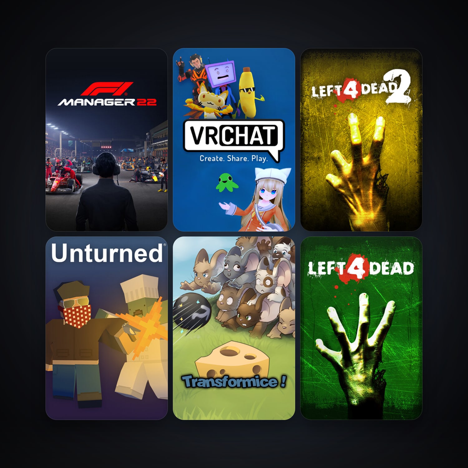 Left 4 Dead + Left 4 Dead 2, 9 games, clean — HabibiAccounts