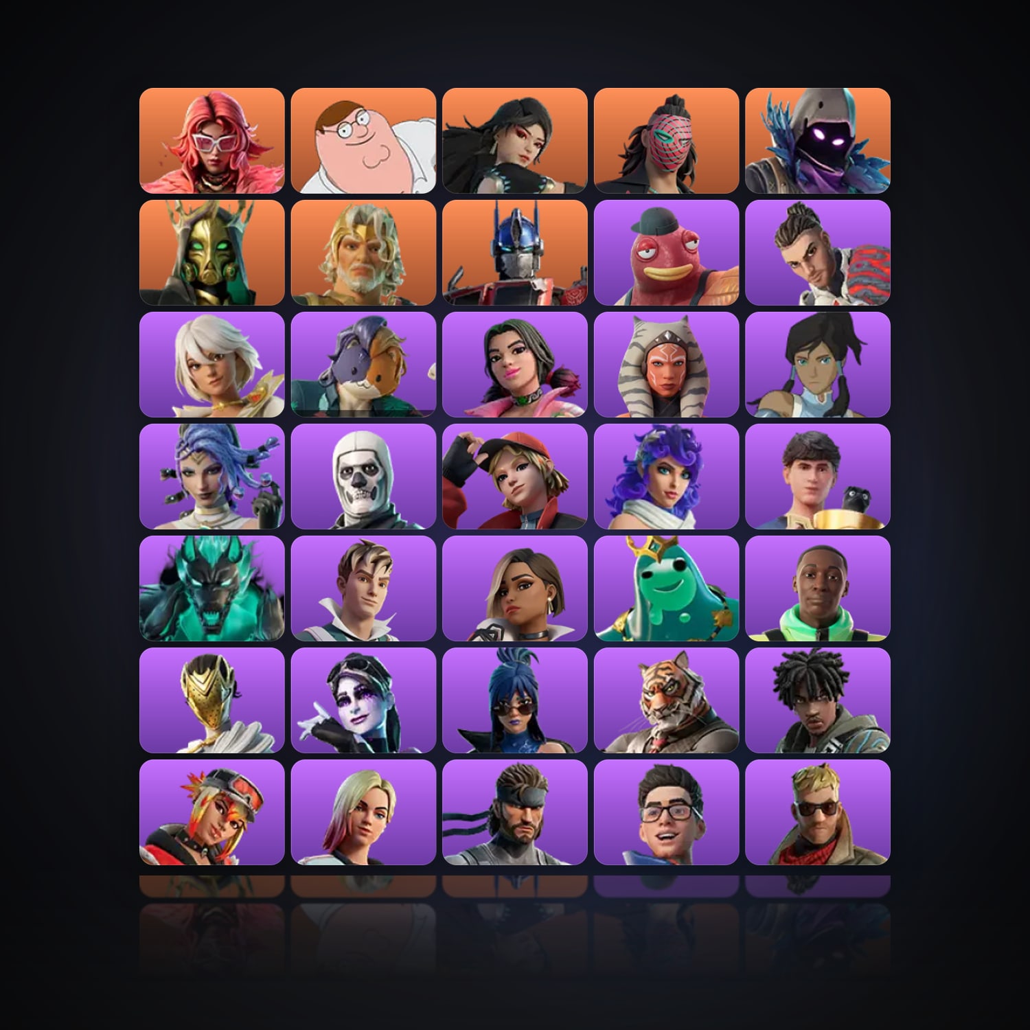 Fortnite | 47 Skins | 250 V-Bucks | Level 1287 | 102 Wins — HabibiAccounts