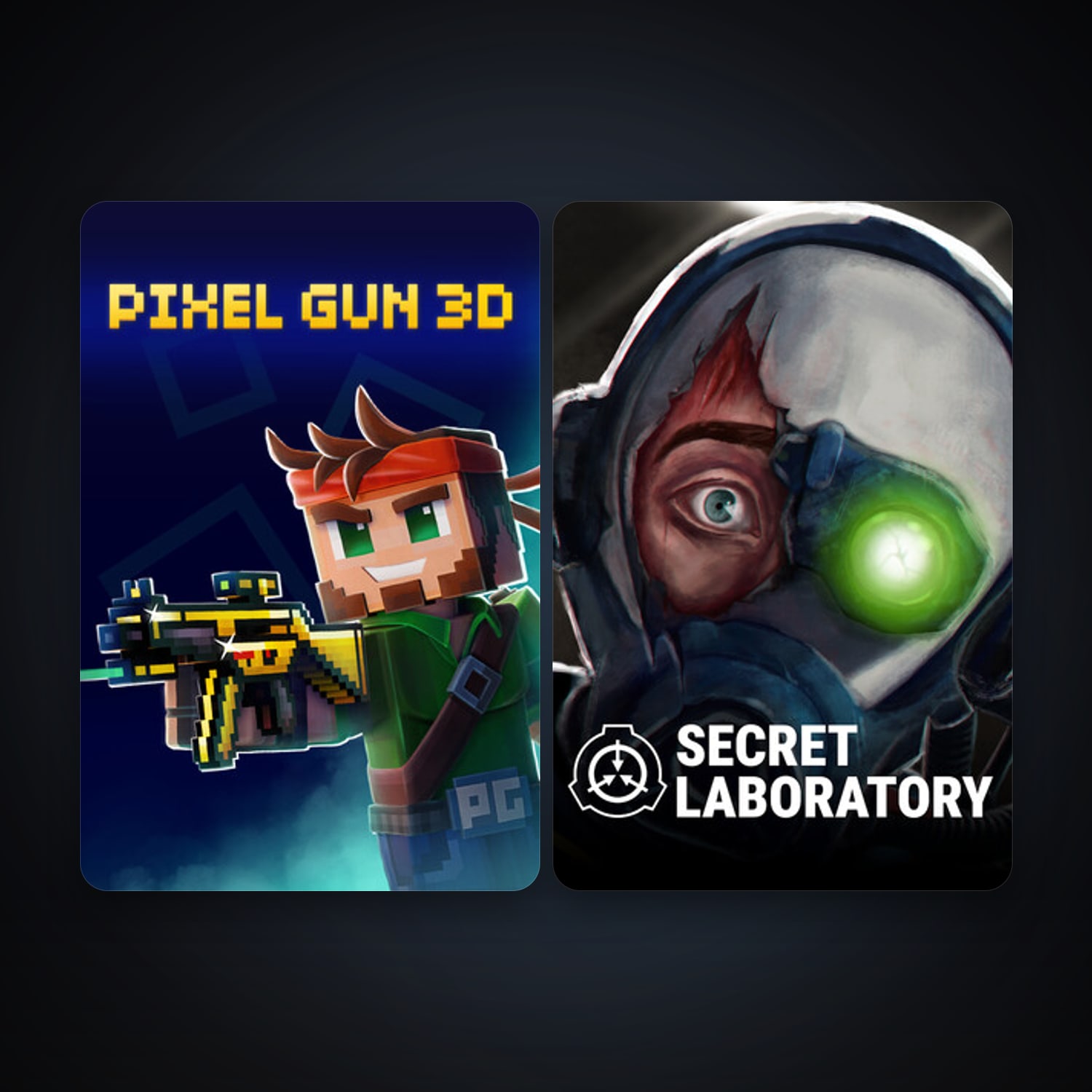 Pixel Gun 3D: PC Edition & SCP: Secret Laboratory — HabibiAccounts