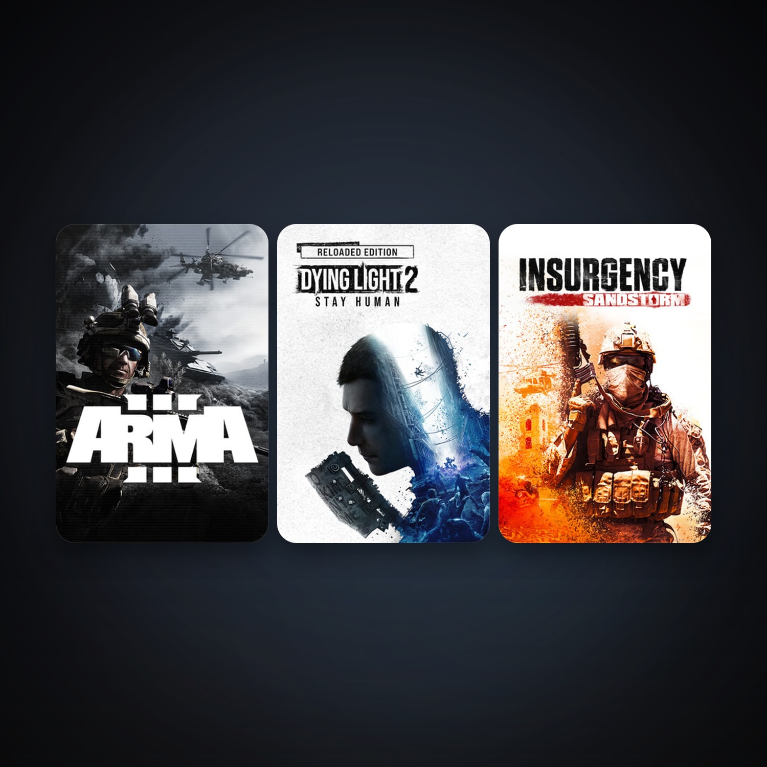 Arma 3 + Dying Light 2 Stay Human, 4 games, clean — HabibiAccounts
