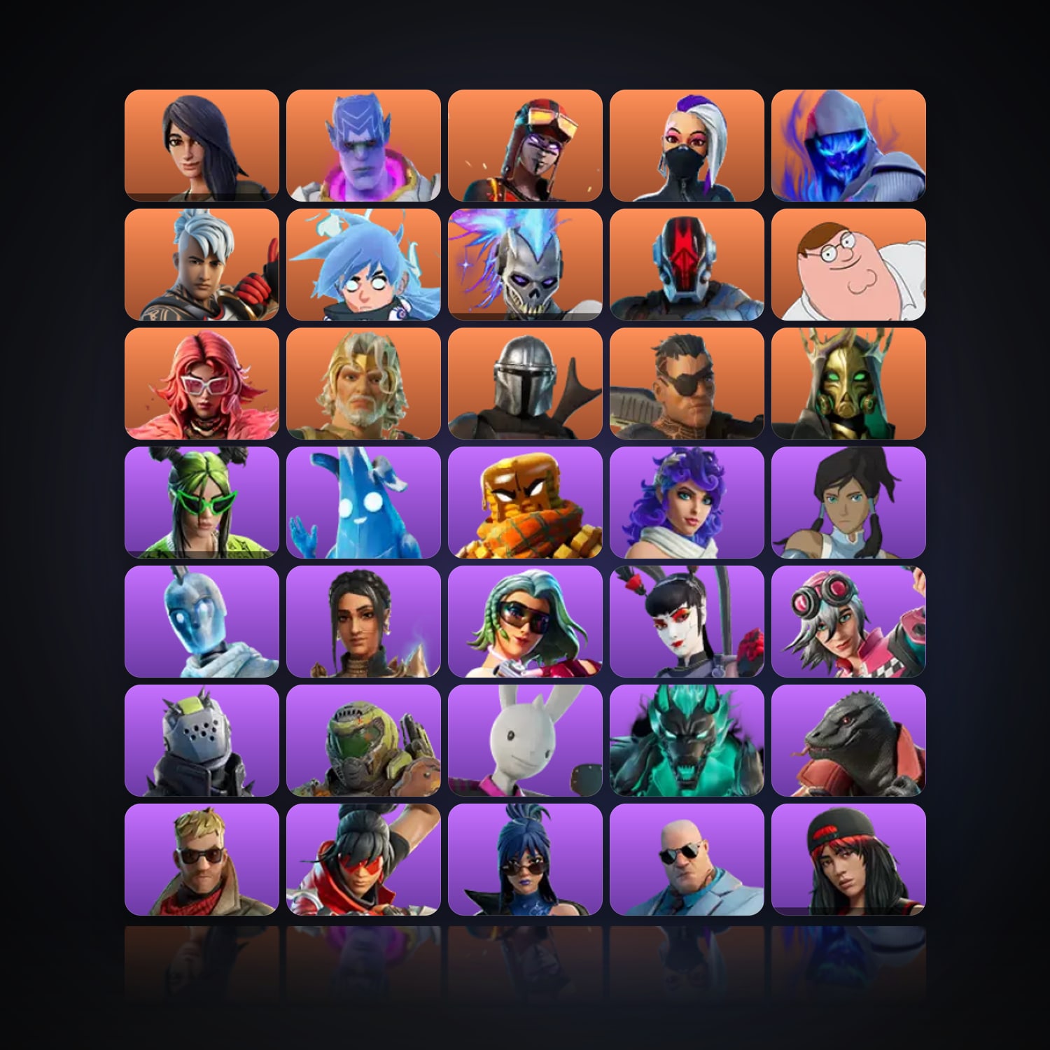 Fortnite | 105 Skins | 250 V-Bucks | Level 1305 | 160 Wins — HabibiAccounts