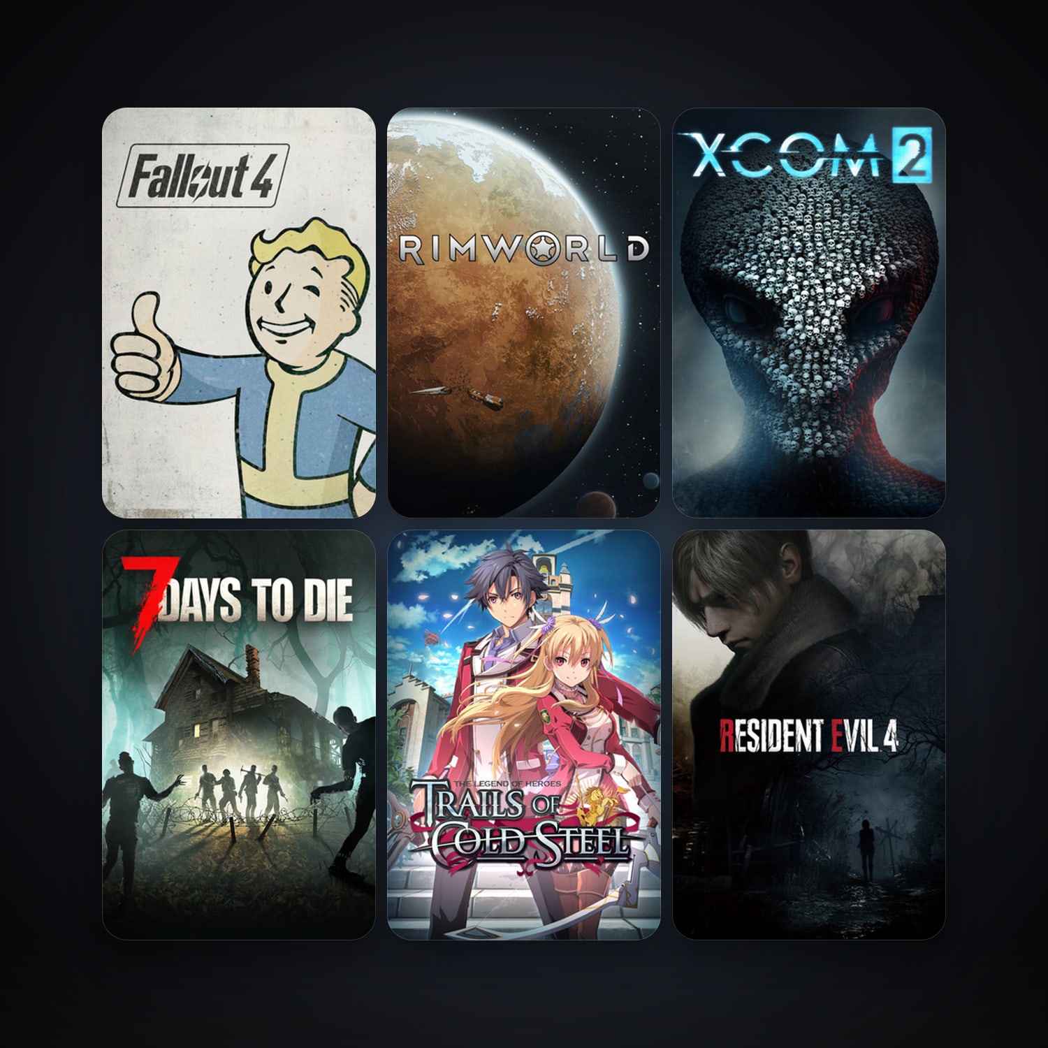 7 Days to Die + XCOM 2, 113 games, Steam 12, clean — HabibiAccounts