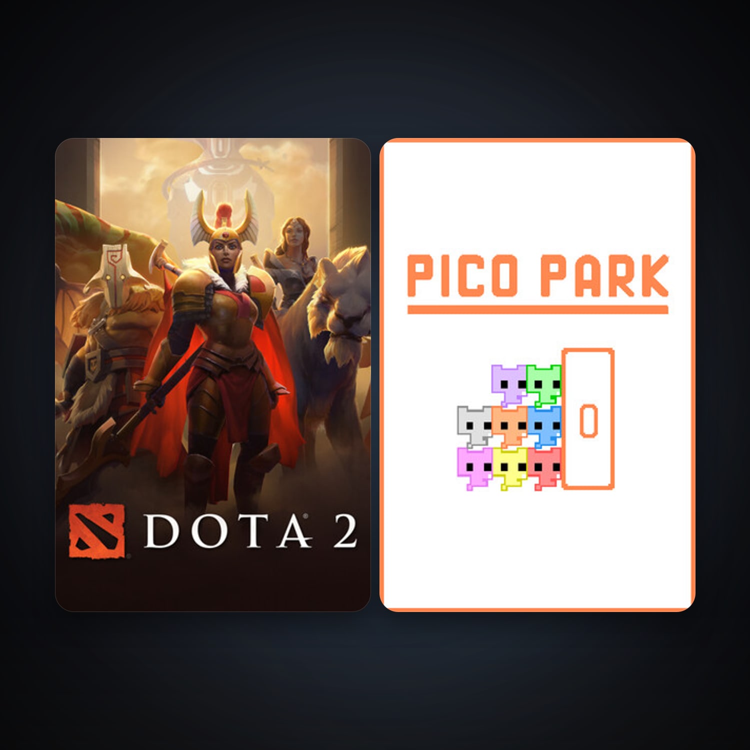 Dota 2 + PICO PARK, 3 games, clean — HabibiAccounts