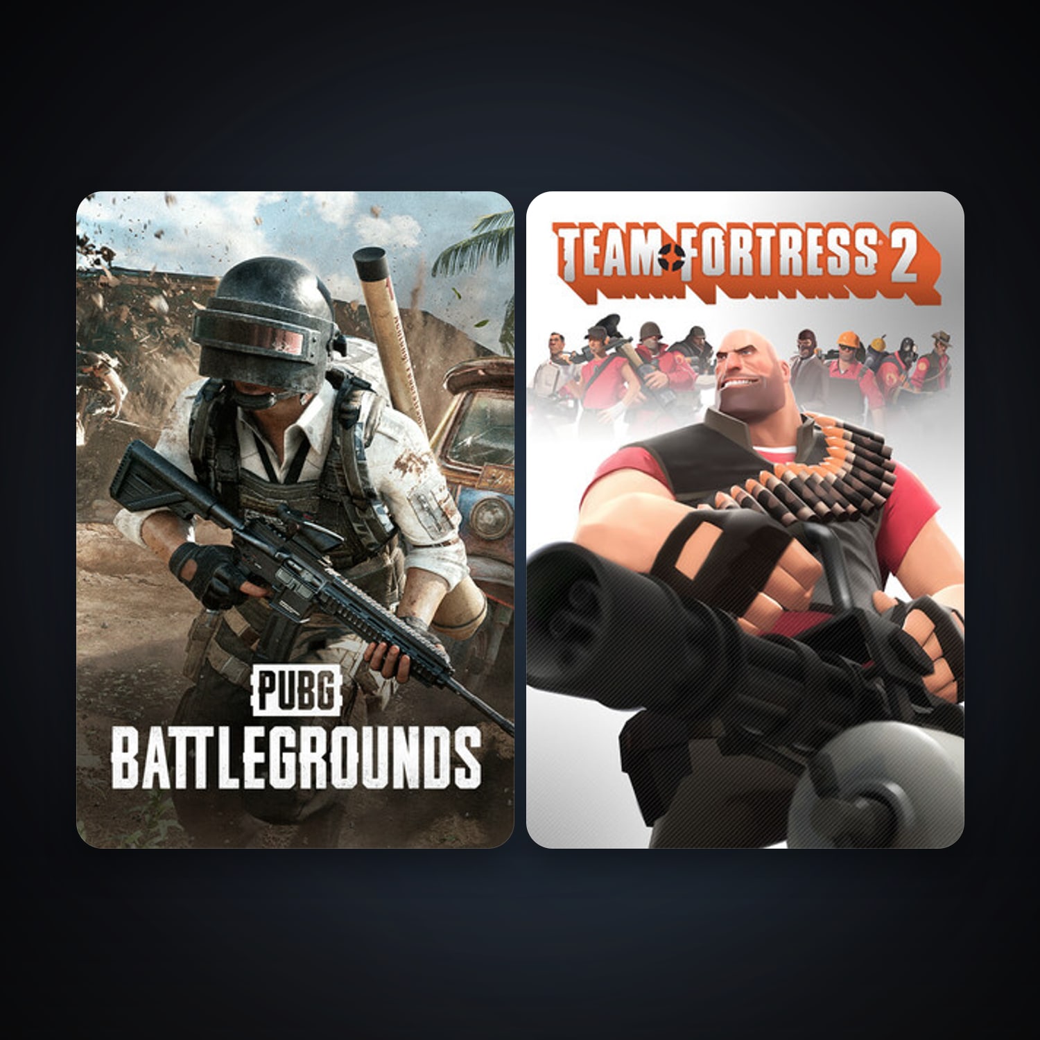 Team Fortress 2 + PUBG: BATTLEGROUNDS, 4 games, clean — HabibiAccounts