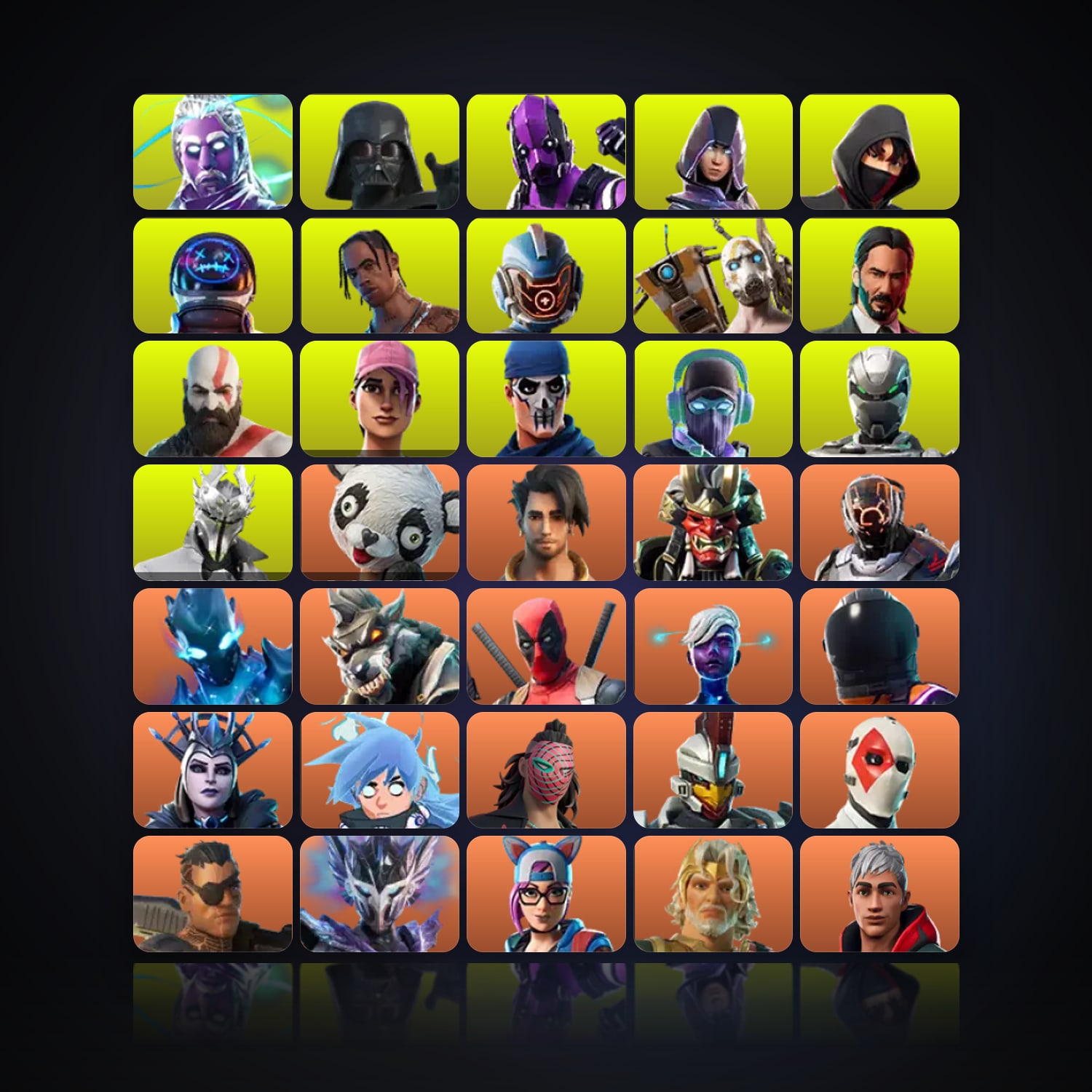 Fortnite | 1134 Skins | 600 V-Bucks | Level 6914 | 585 Wins — HabibiAccounts