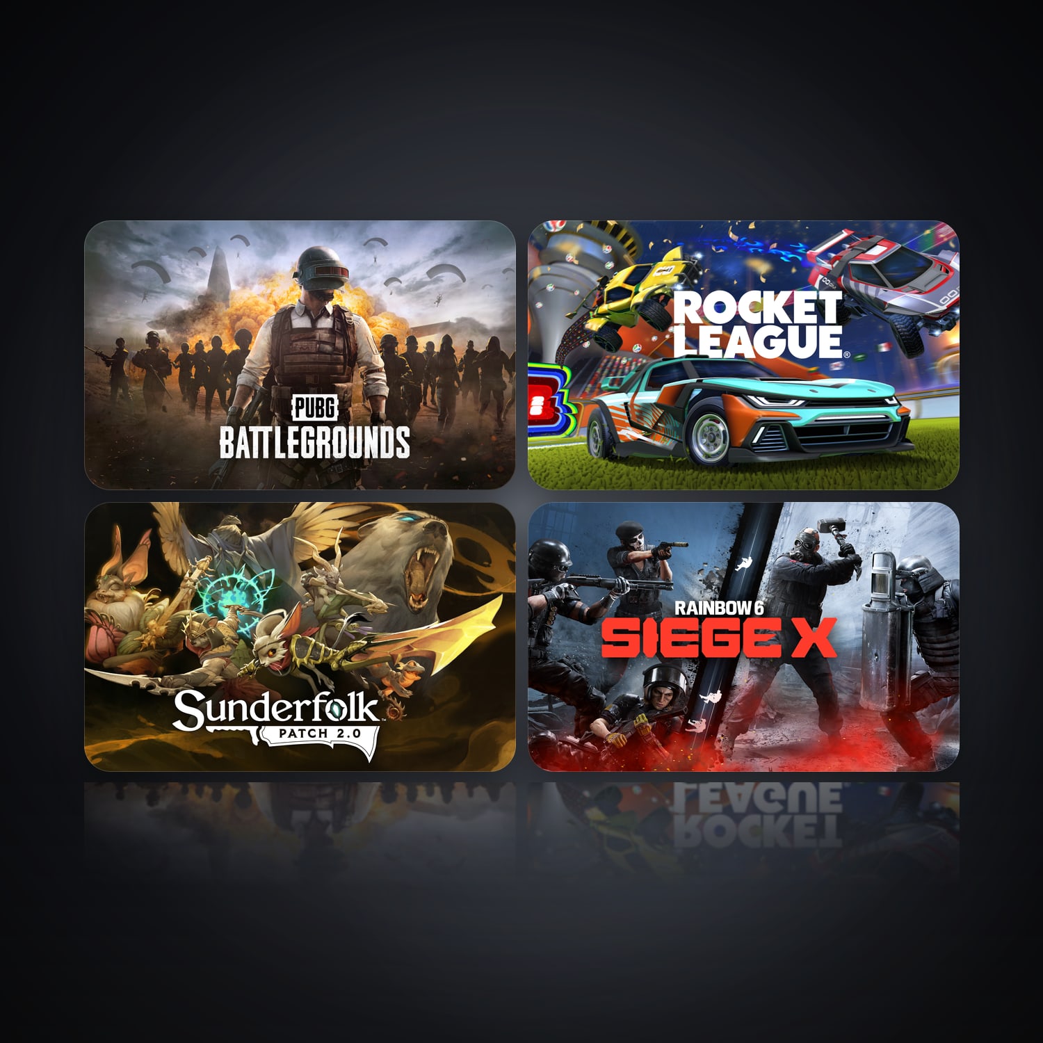 PUBG: BATTLEGROUNDS & Rocket League | 4 Games — HabibiAccounts
