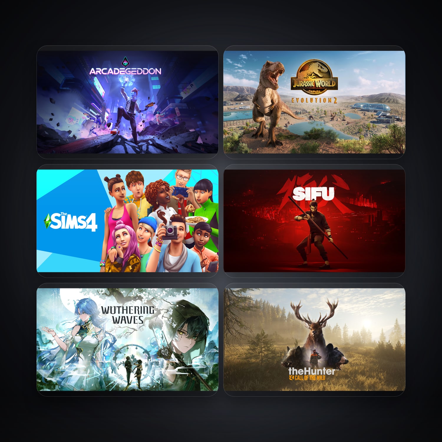 Epic Arcadegeddon + Jurassic World Evolution 2 — IN — 13 games — HabibiAccounts
