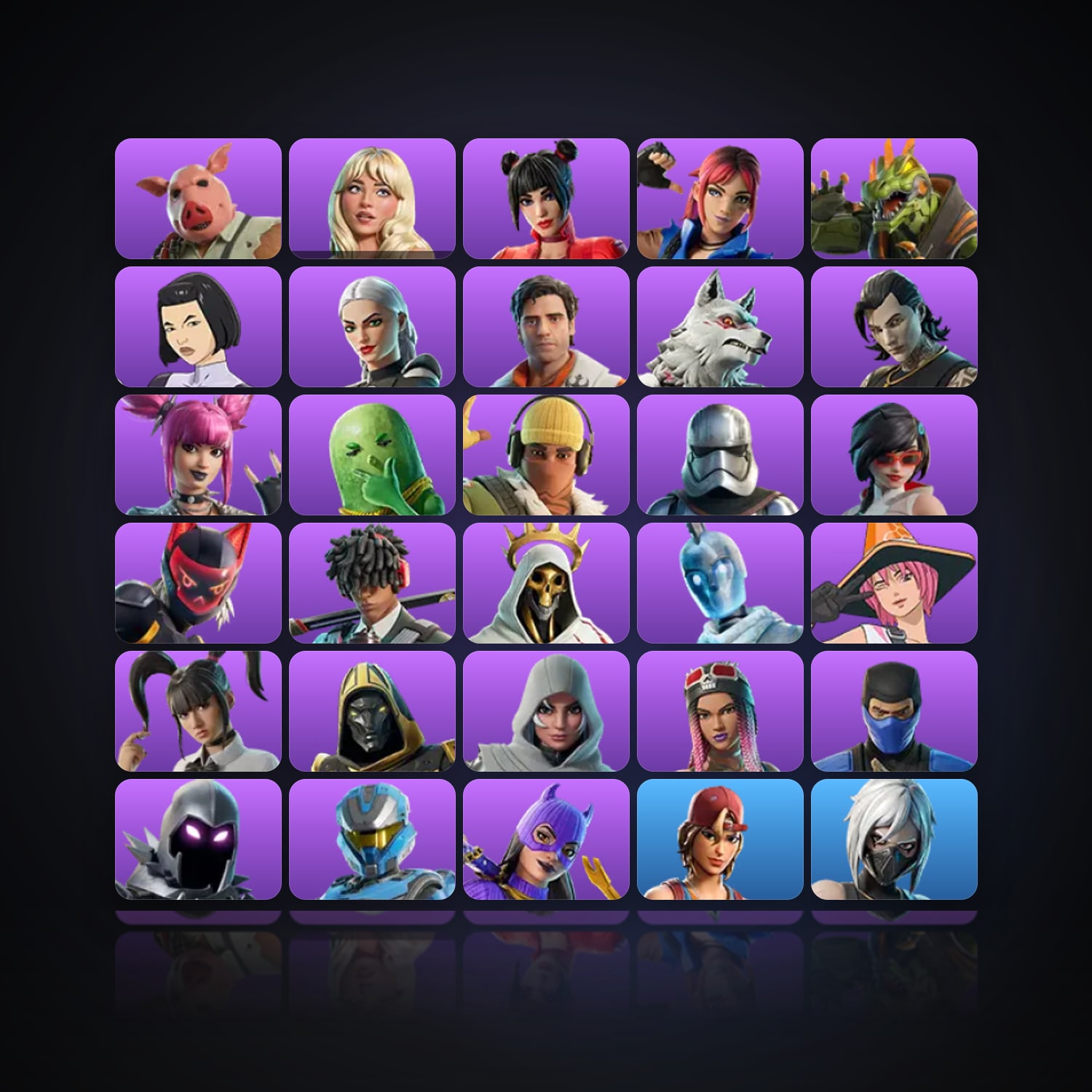 Fortnite | 32 Skins | 300 V-Bucks | Level 1207 | 81 Wins — HabibiAccounts
