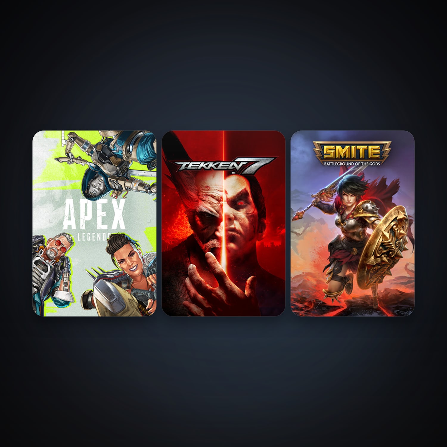 SMITE + TEKKEN 7, 5 games, clean — HabibiAccounts