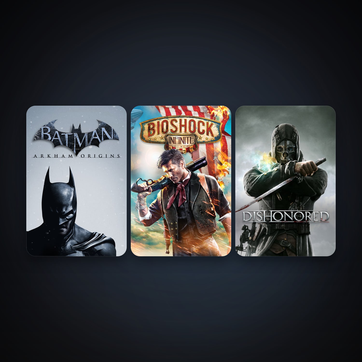 BioShock Infinite + Dishonored, 3 games, clean — HabibiAccounts