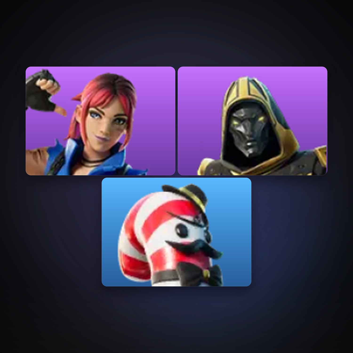 Fortnite locker — 3 skins — 300 V-Bucks — lvl 111 — HabibiAccounts