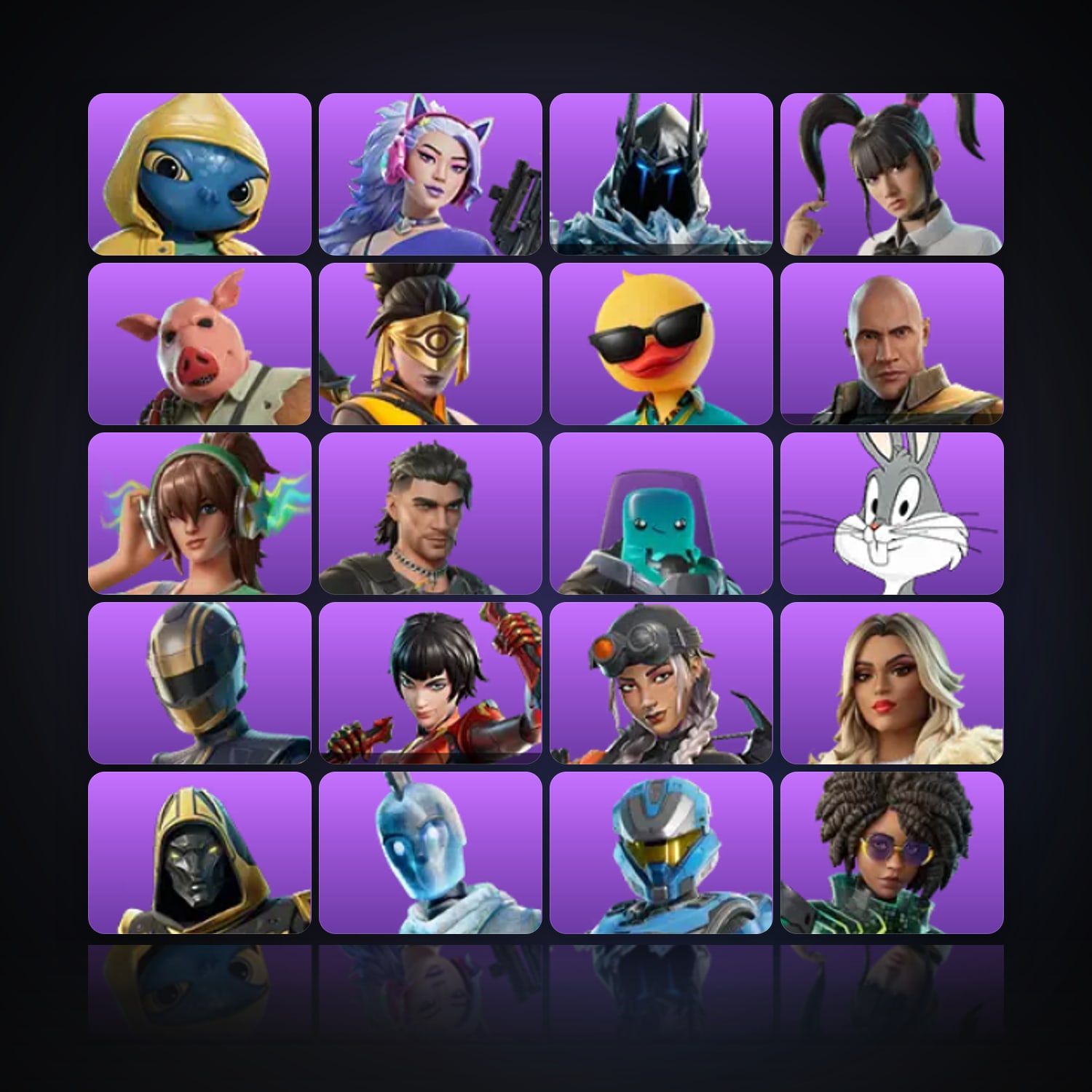 Fortnite | 22 Skins | 100 V-Bucks | Level 967 | 67 Wins — HabibiAccounts