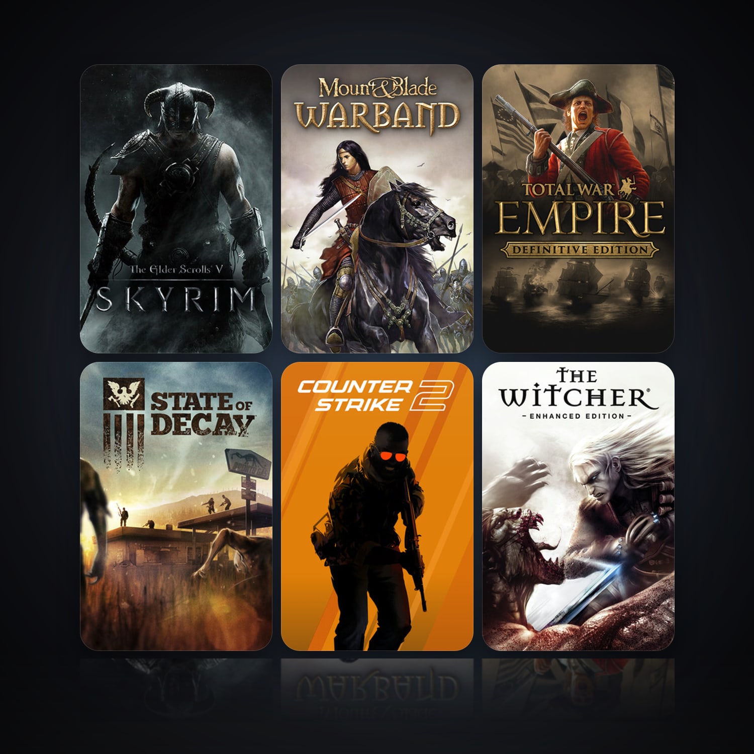 The Elder Scrolls V: Skyrim & Mount & Blade: Warband | Level 10 | 33 Games | Clean — HabibiAccounts
