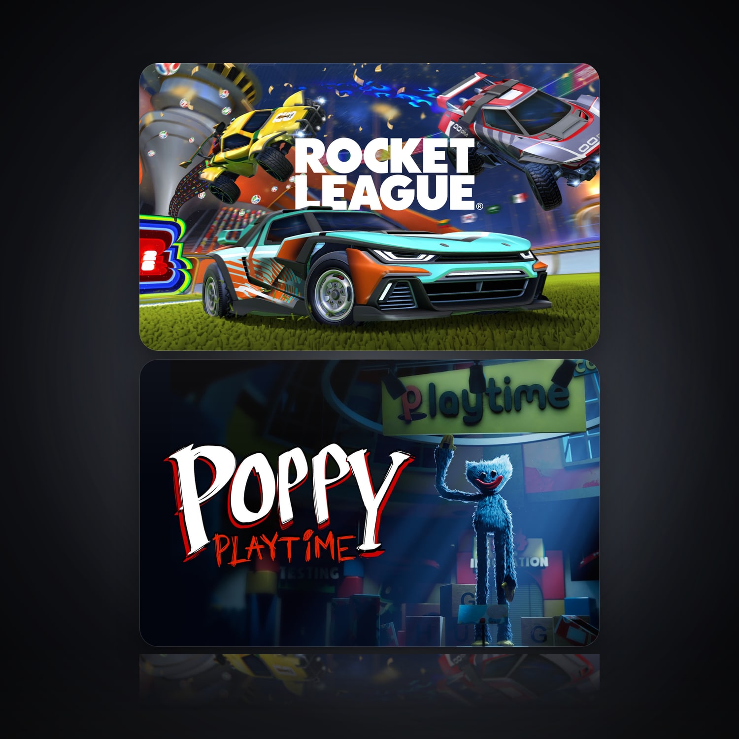 Rocket League & Poppy Playtime | 2 Games — HabibiAccounts