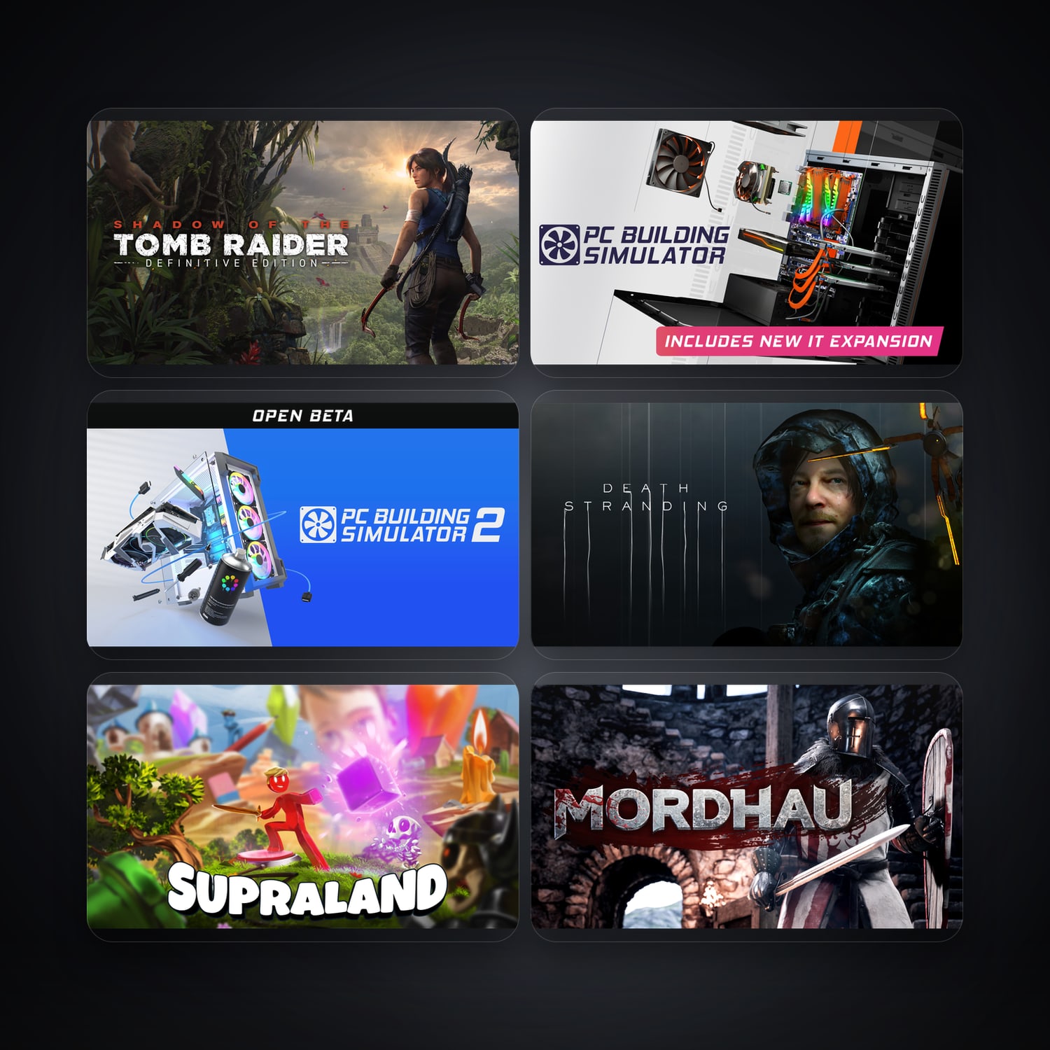 هالحساب إبك فيه Shadow of the Tomb Raider: Definitive Edition وPC Building Simulator، CN، 46 ألعاب — HabibiAccounts