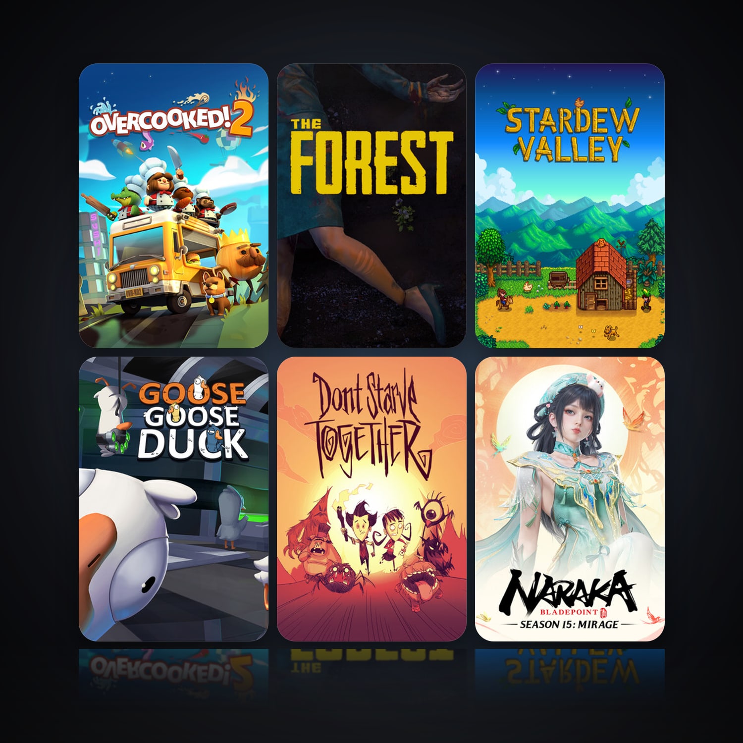 Overcooked! 2 & The Forest | 21 Games | Clean — HabibiAccounts