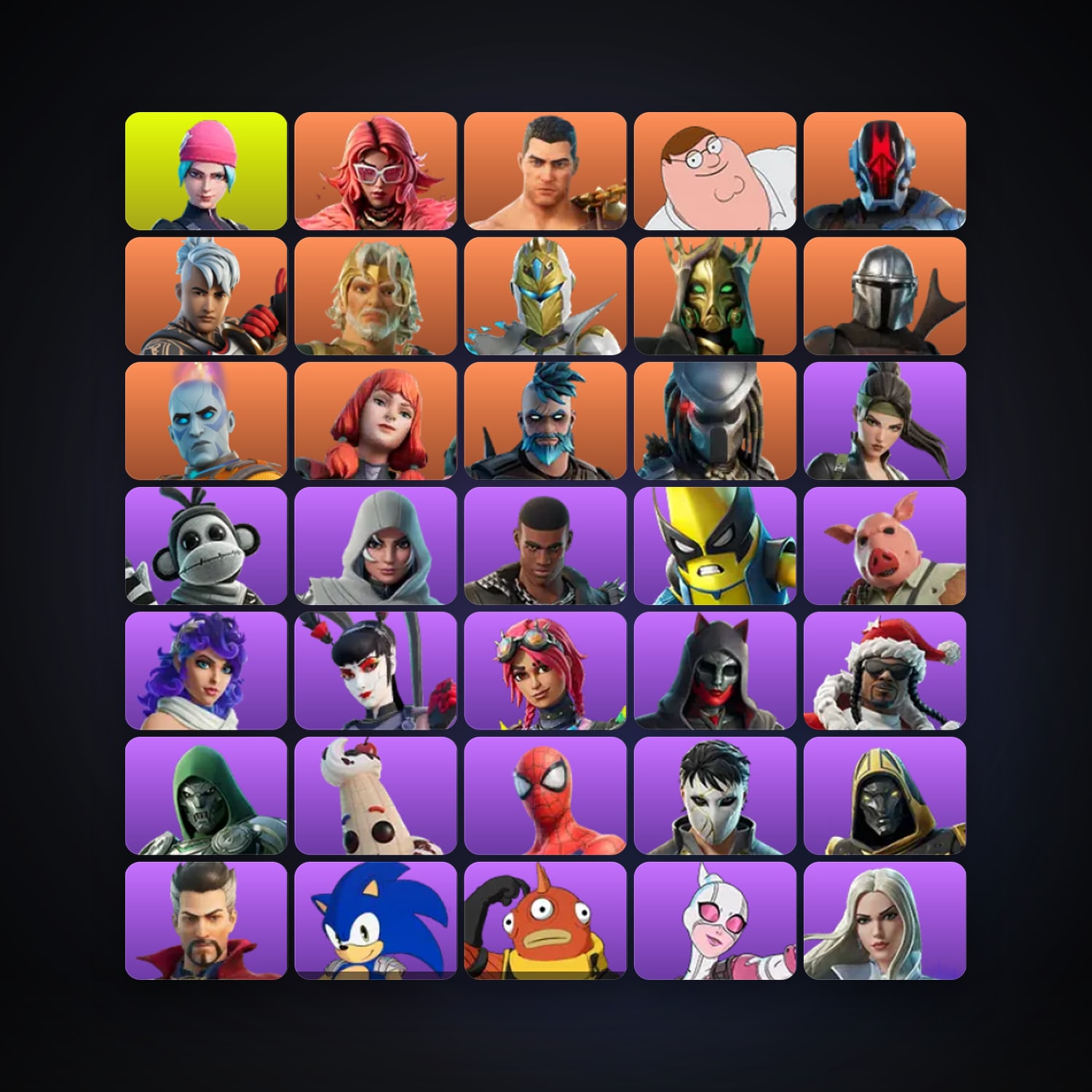 Fortnite | 144 Skins | 700 V-Bucks | Level 2975 | 245 Wins — HabibiAccounts