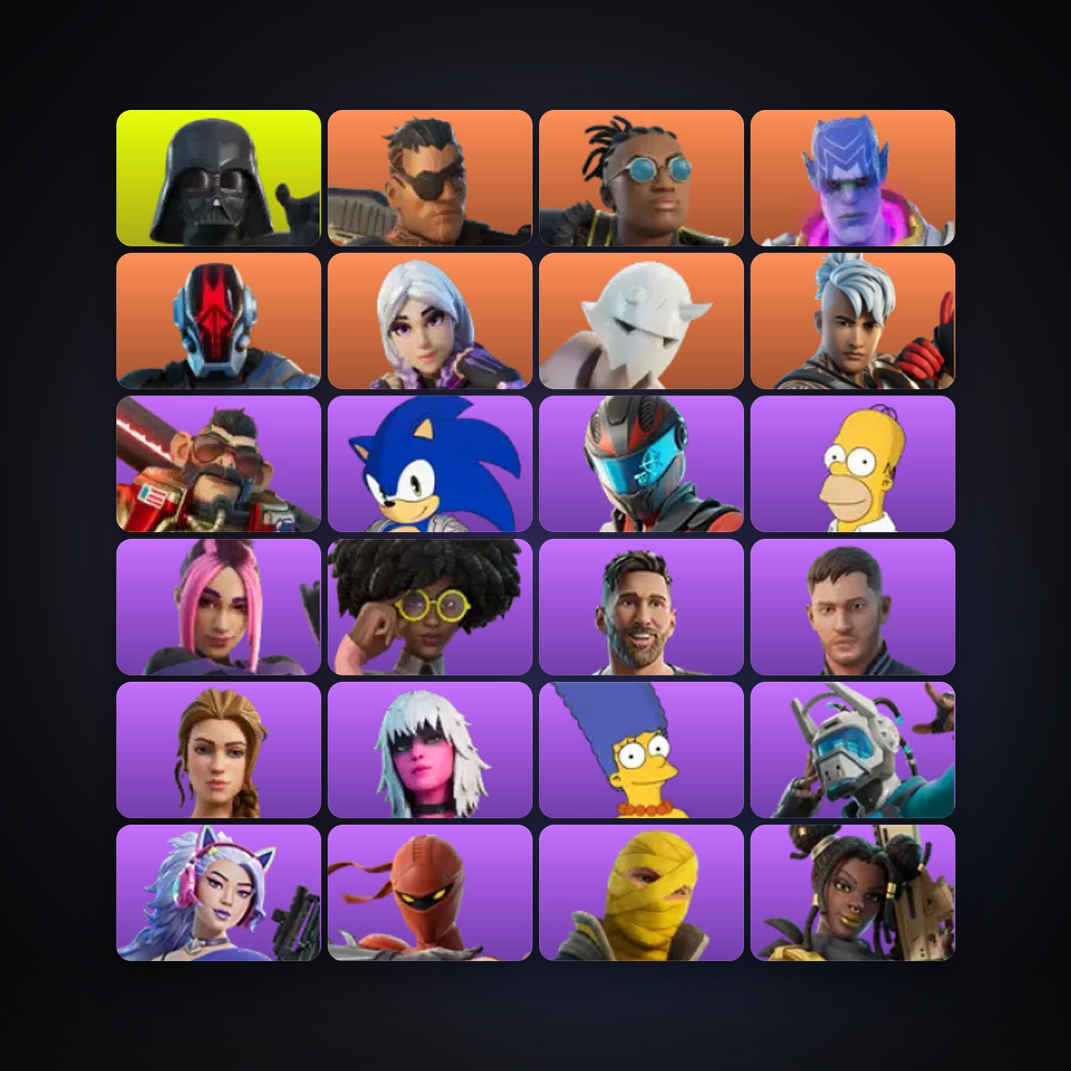 Fortnite | 126 Skins | 100 V-Bucks | Level 1356 | 107 Wins — HabibiAccounts